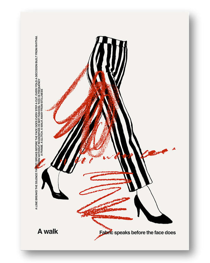 A walk Poster – FineArt Wandbild, moderne Kunst & Fine Art Print von Spawnd, handgefertigt & Made in Germany