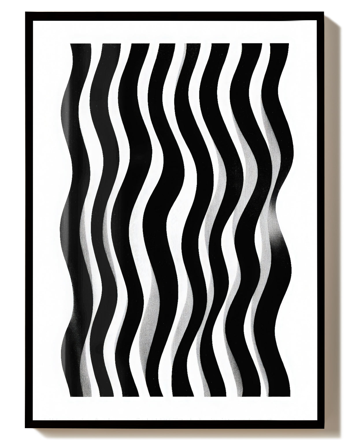 Abstraktes Linien Muster Poster – Soft Flux Poster – FineArt Wandbild, moderne Kunst & Fine Art Print von Spawnd, handgefertigt & Made in Germany