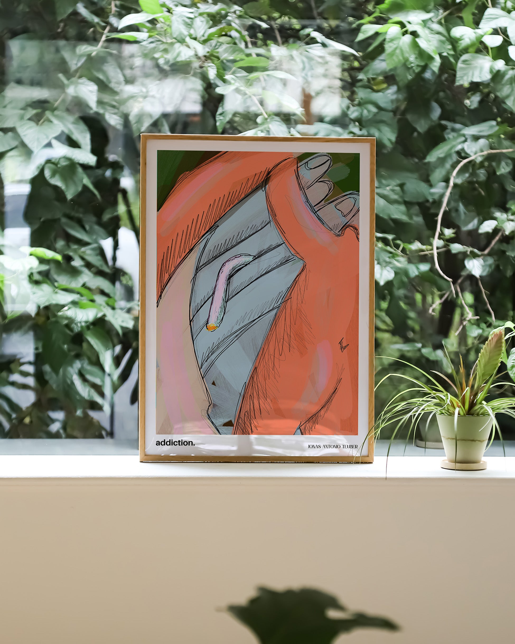 Addiction Poster – FineArt Wandbild, moderne Kunst & Fine Art Print von Spawnd, handgefertigt & Made in Germany