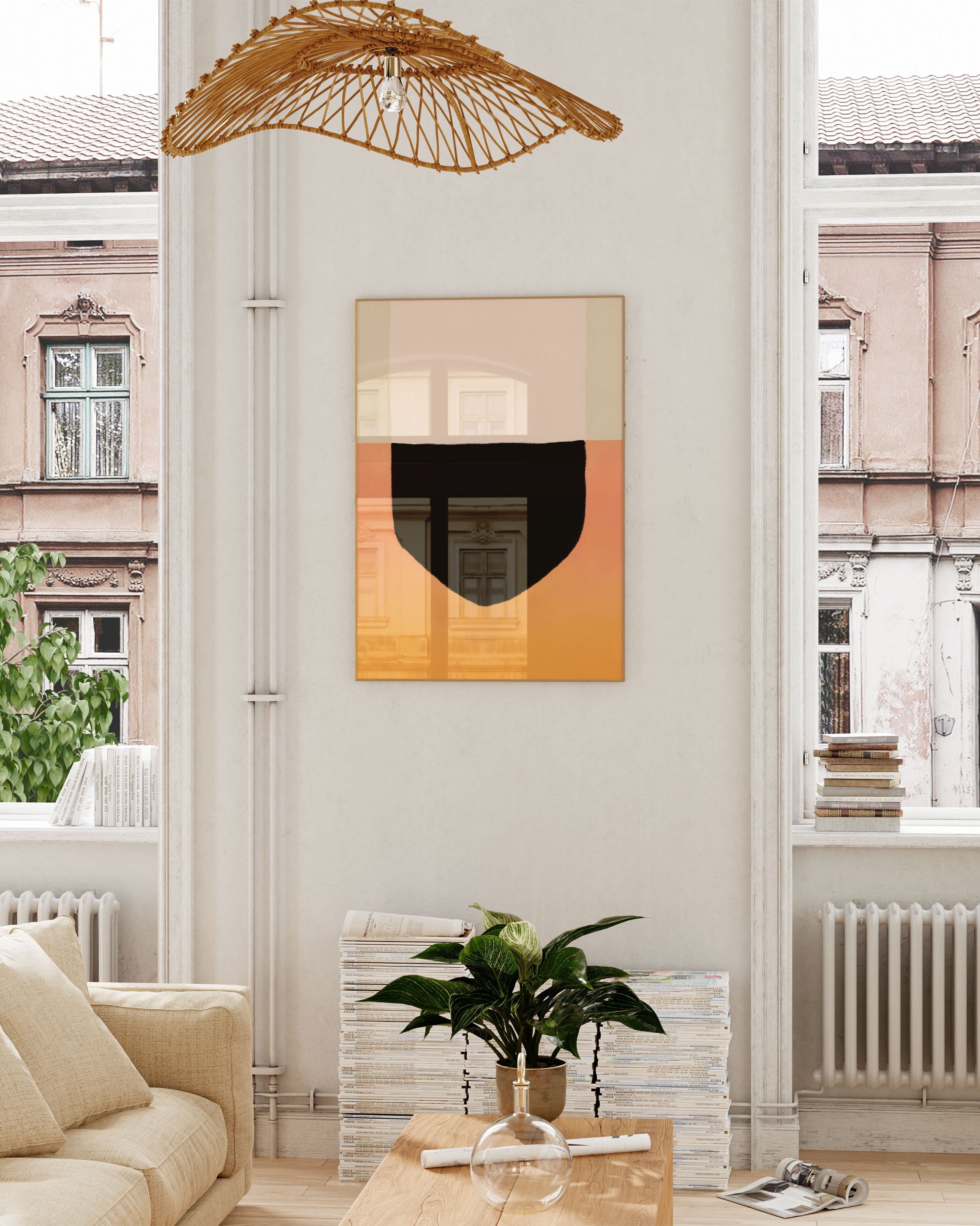 Isfjell Poster – FineArt Wandbild, moderne Kunst & Fine Art Print von Spawnd, handgefertigt & Made in Germany