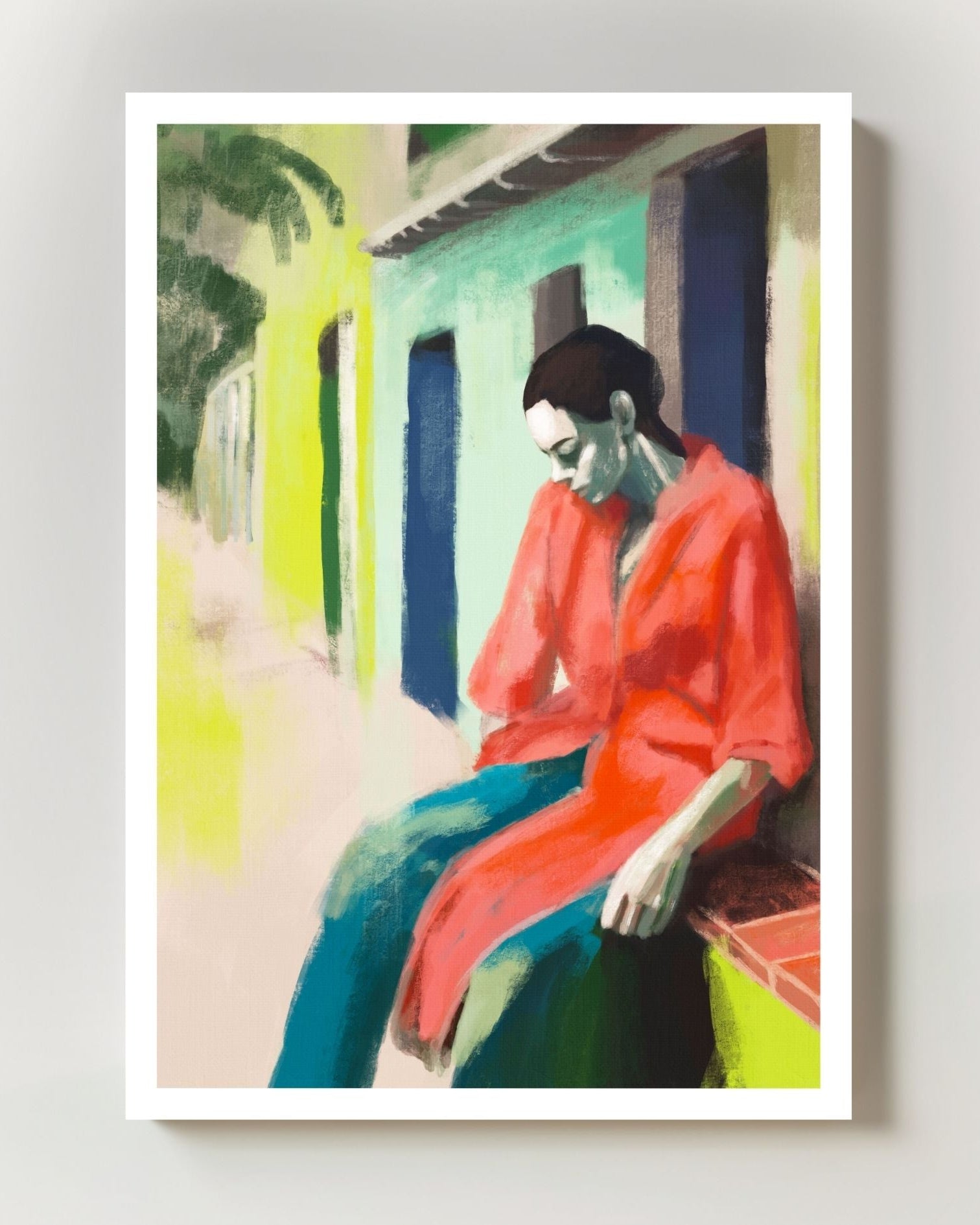 Afternoon without Plans Poster – FineArt Wandbild, moderne Kunst & Fine Art Print von Spawnd, handgefertigt & Made in Germany