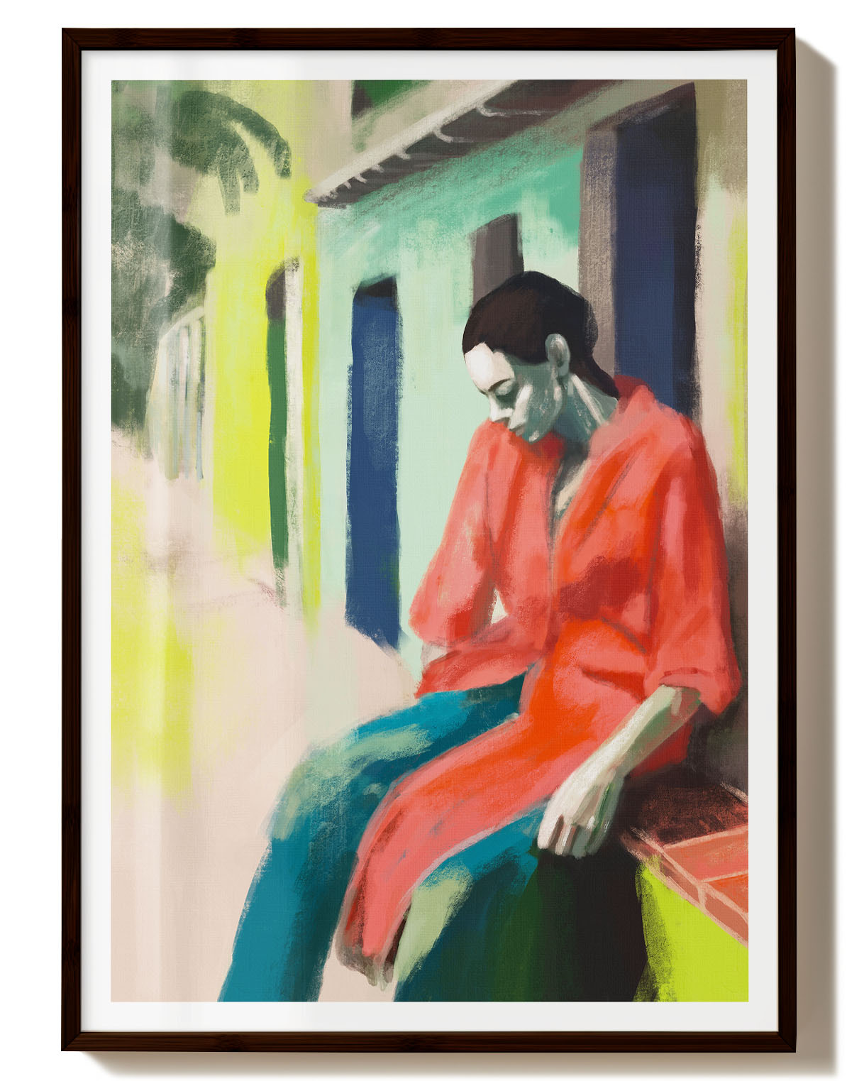 Afternoon without Plans Poster – FineArt Wandbild, moderne Kunst & Fine Art Print von Spawnd, handgefertigt & Made in Germany