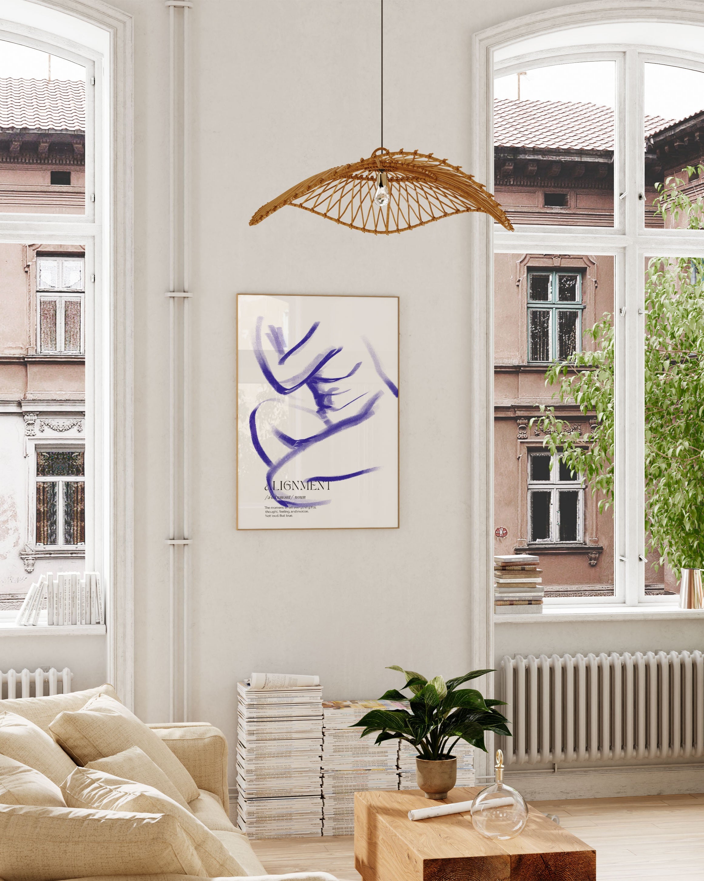 Alignment Poster im Wohnzimmer – Fine Art Print – Spawnd