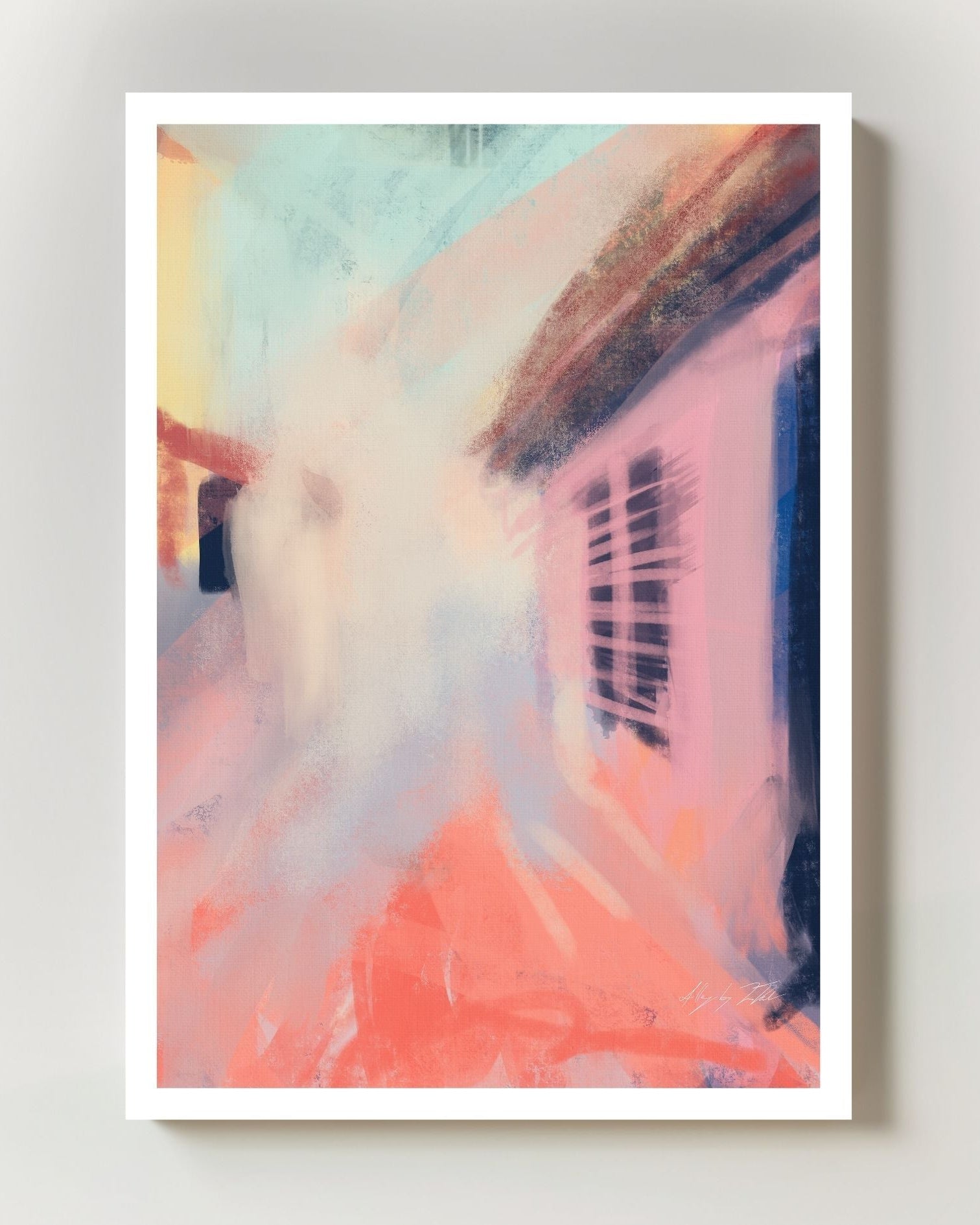 Alley Poster – FineArt Wandbild, moderne Kunst & Fine Art Print von Spawnd, handgefertigt & Made in Germany