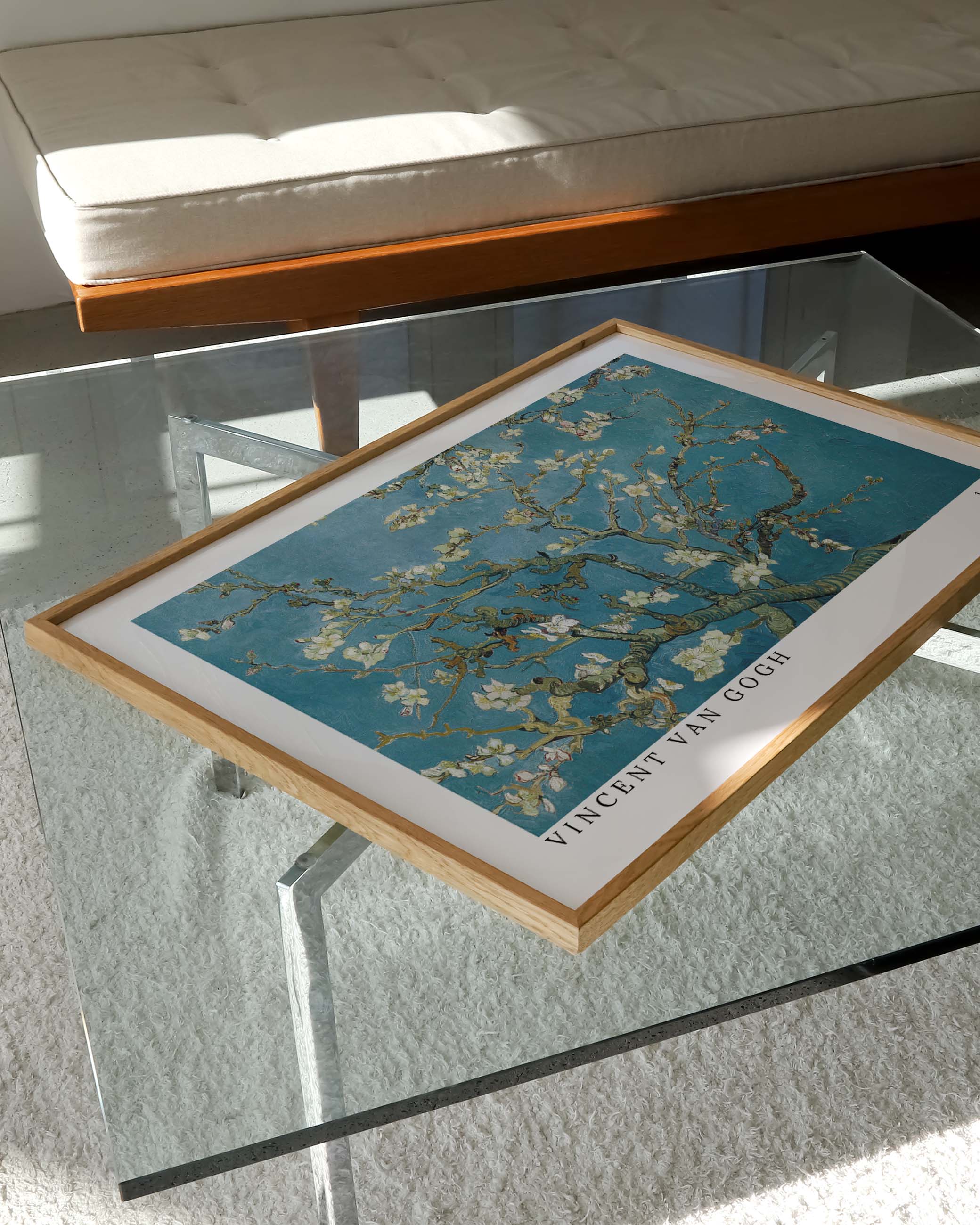 Almond blossom Poster – FineArt Wandbild, moderne Kunst & Fine Art Print von Spawnd, handgefertigt & Made in Germany