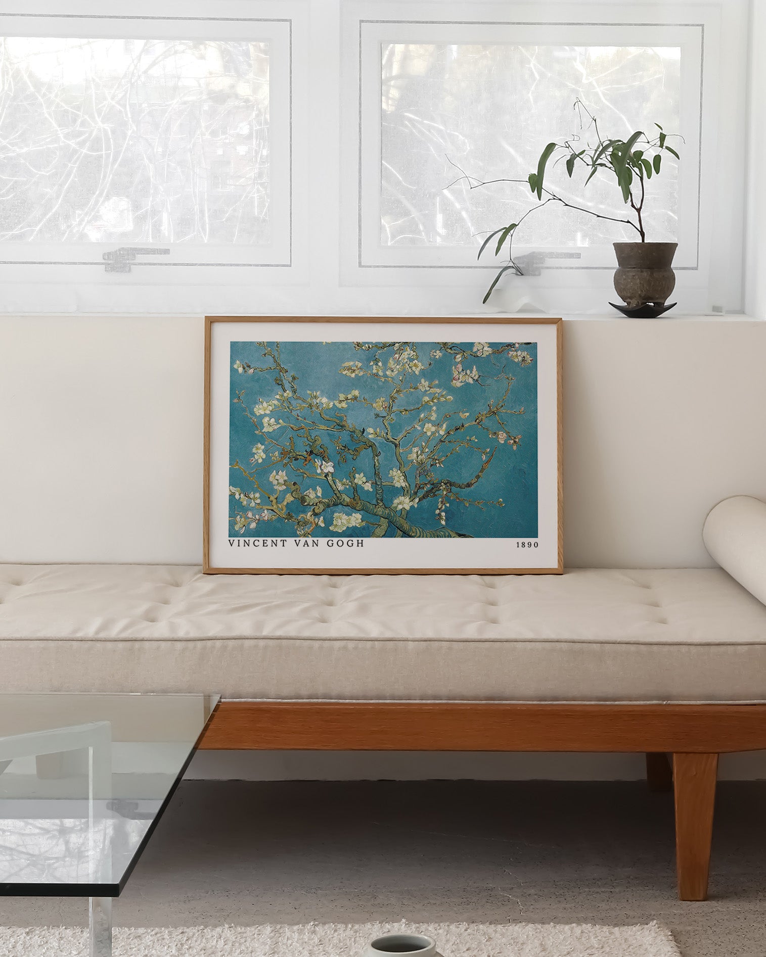 Almond blossom Poster – FineArt Wandbild, moderne Kunst & Fine Art Print von Spawnd, handgefertigt & Made in Germany