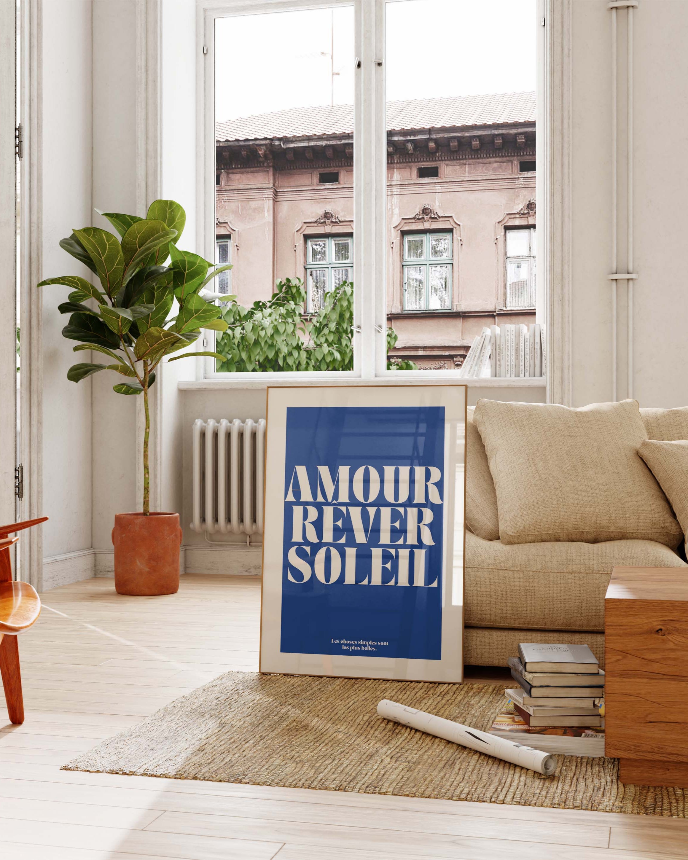 Amour Poster im Wohnzimmer – Fine Art Print – Spawnd