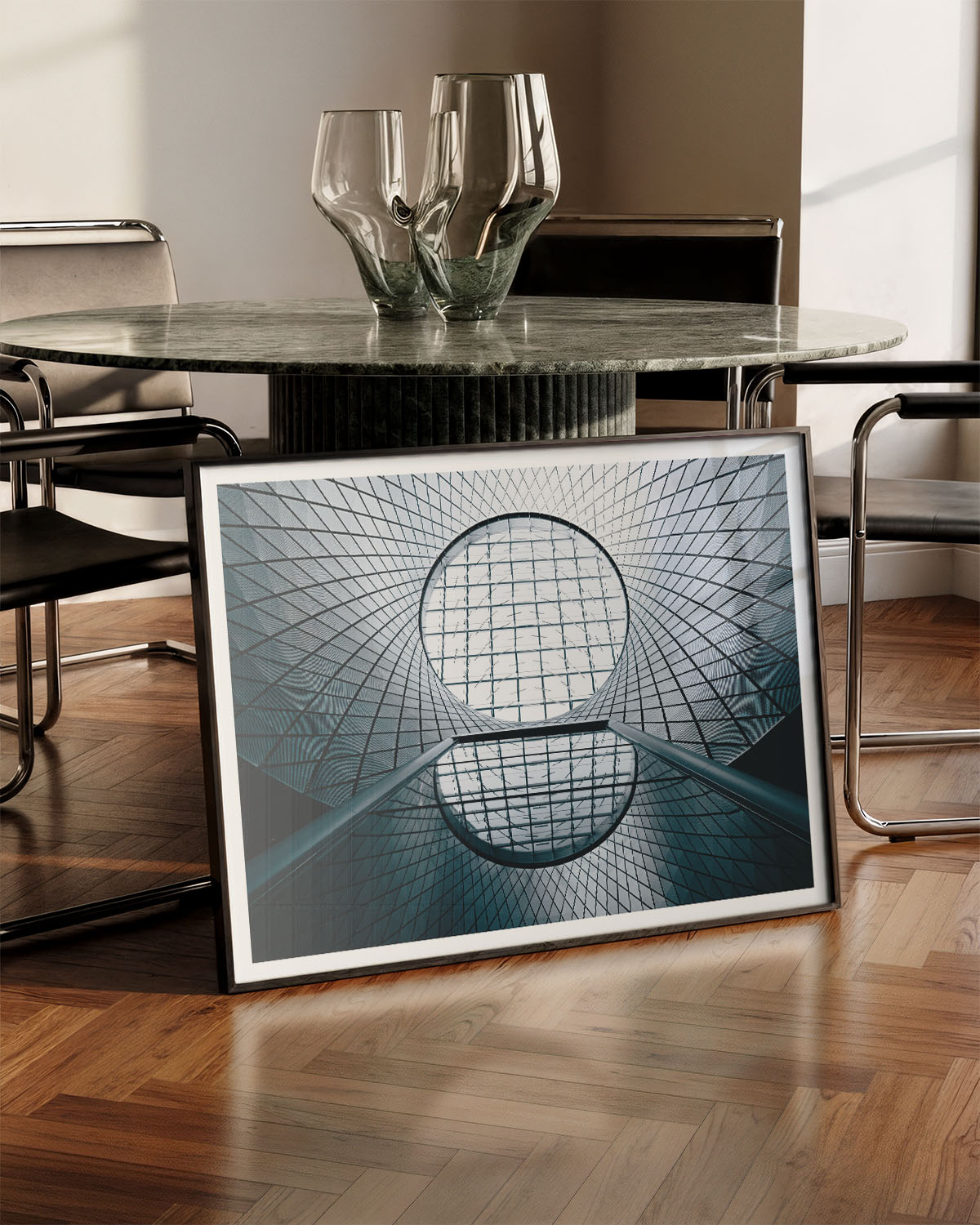 Architectural illusion Poster – FineArt Wandbild, moderne Kunst & Fine Art Print von Spawnd, handgefertigt & Made in Germany