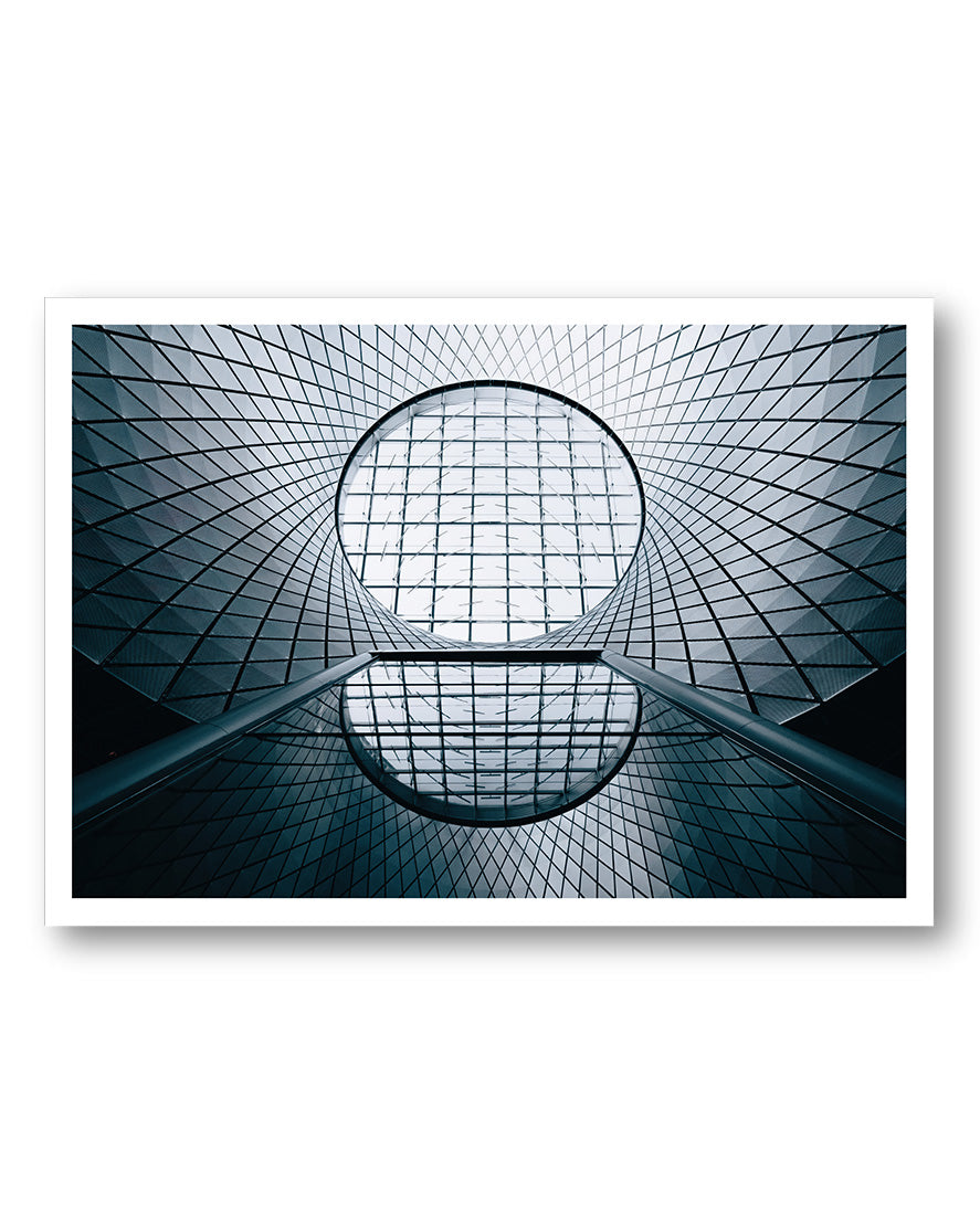Architectural illusion Poster – FineArt Wandbild, moderne Kunst & Fine Art Print von Spawnd, handgefertigt & Made in Germany