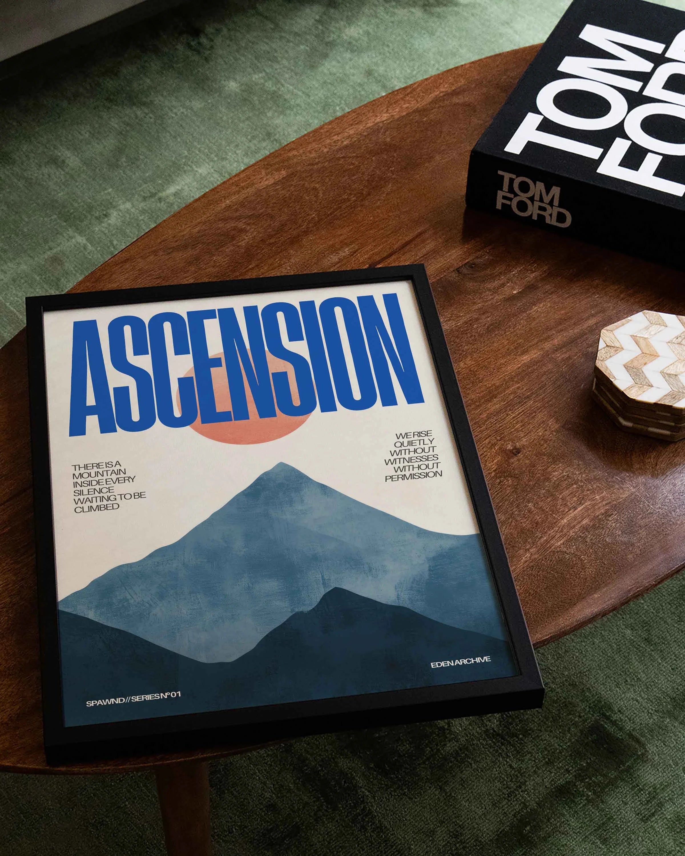 Ascension Poster – FineArt Wandbild, moderne Kunst & Fine Art Print von Spawnd, handgefertigt & Made in Germany