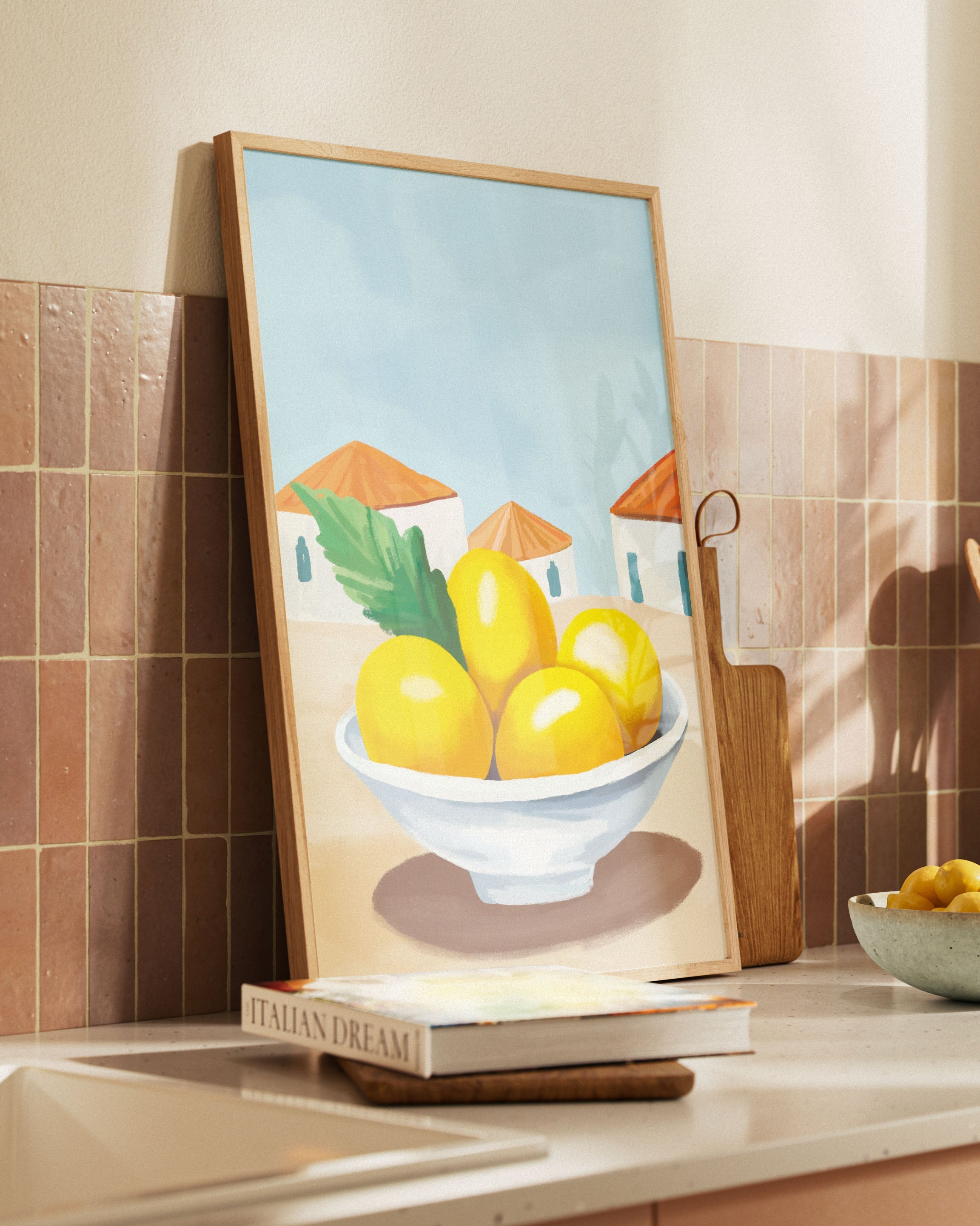 Golden Siesta Poster – FineArt Wandbild, moderne Kunst & Fine Art Print von Spawnd, handgefertigt & Made in Germany