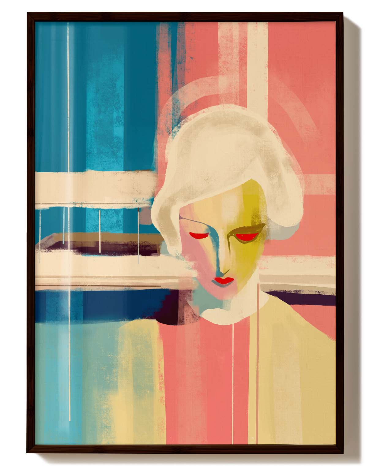 The Pool | Abstraktes Porträt-Poster