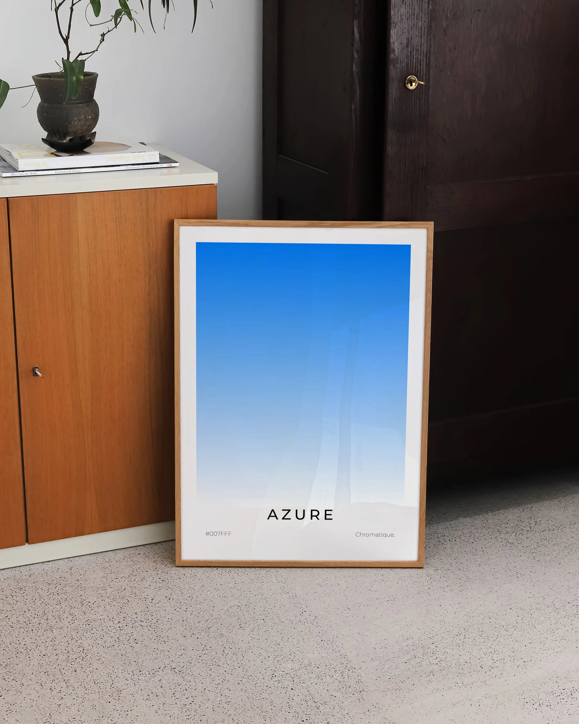 Azure Poster – FineArt Wandbild, moderne Kunst & Fine Art Print von Spawnd, handgefertigt & Made in Germany