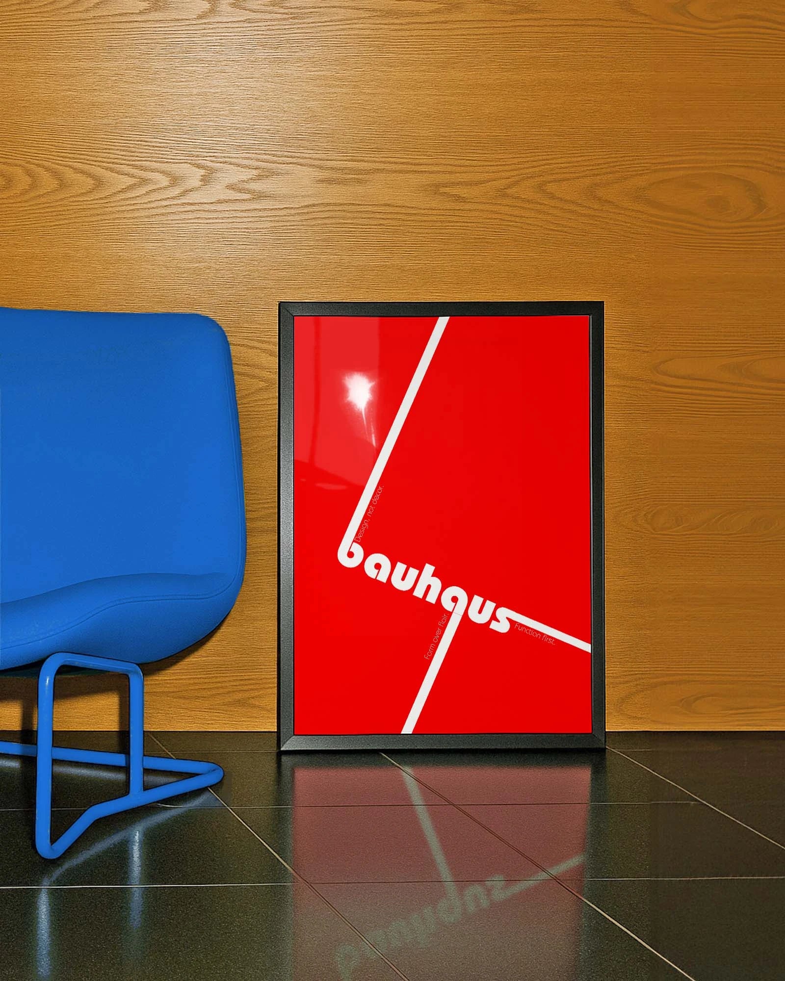 Bauhaus Poster – FineArt Wandbild, moderne Kunst & Fine Art Print von Spawnd, handgefertigt & Made in Germany