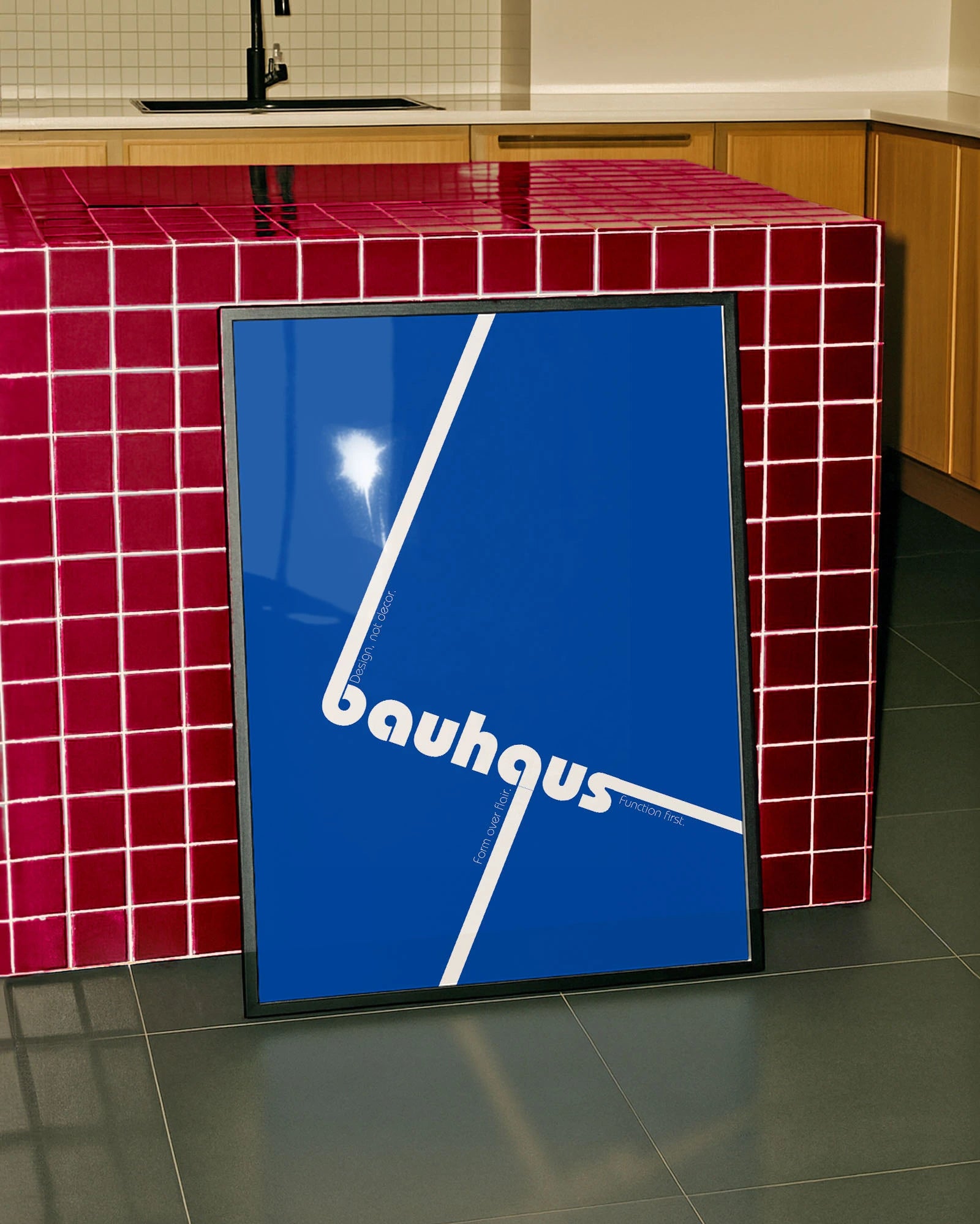 Bauhaus Poster – FineArt Wandbild, moderne Kunst & Fine Art Print von Spawnd, handgefertigt & Made in Germany