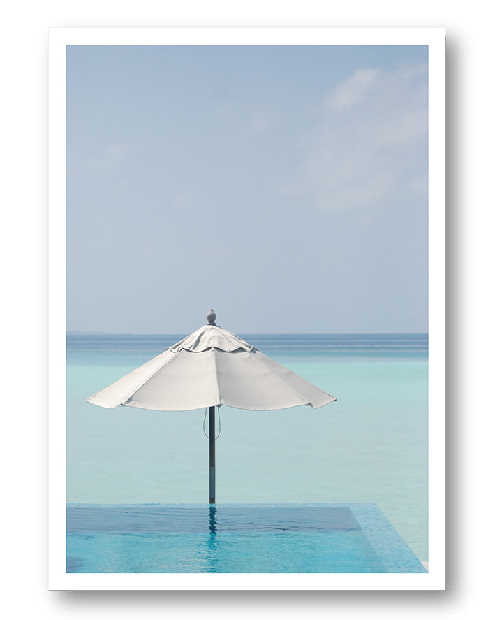 Beach Poster – FineArt Wandbild, moderne Kunst & Fine Art Print von Spawnd, handgefertigt & Made in Germany