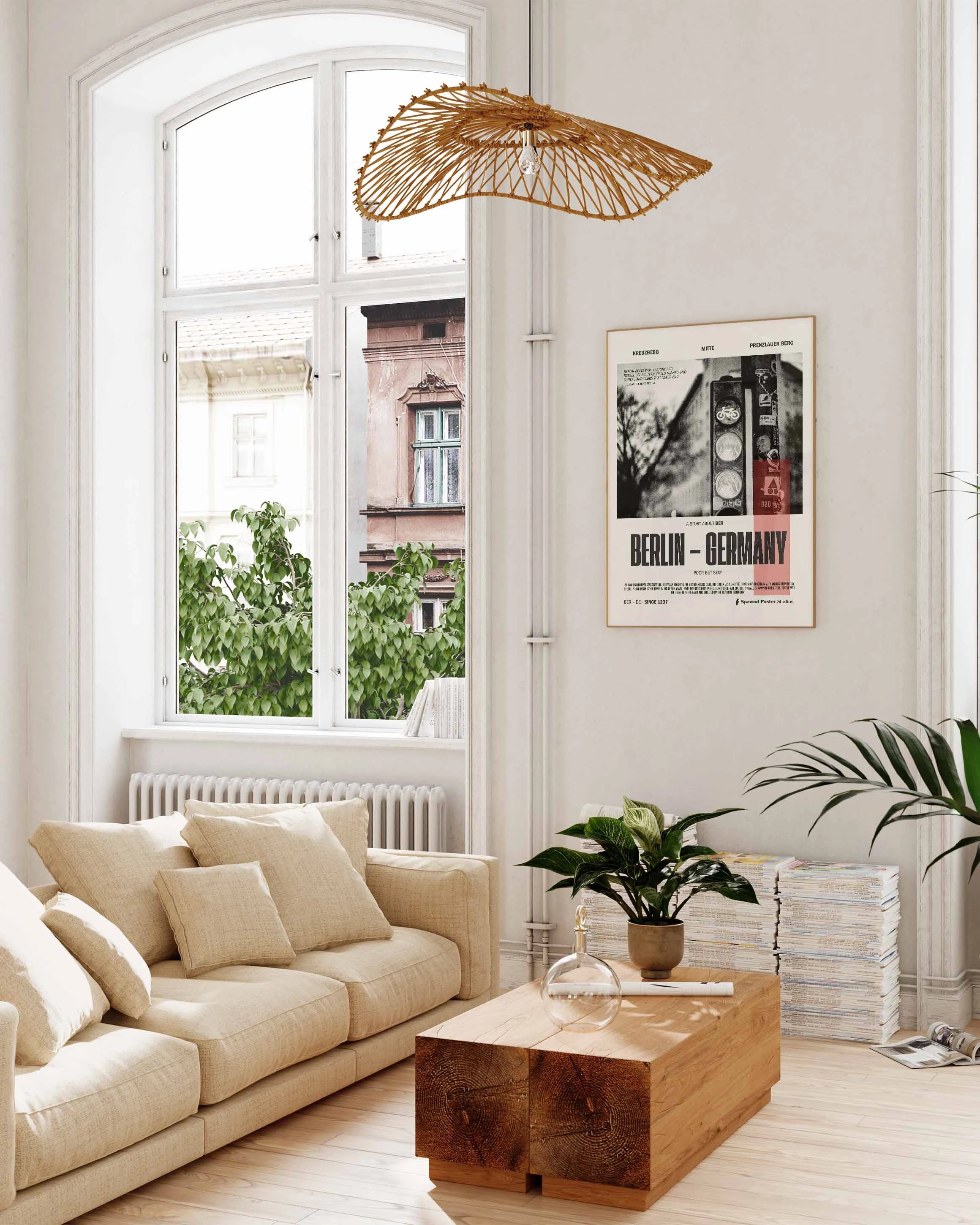 Berlin Poster – FineArt Wandbild, moderne Kunst & Fine Art Print von Spawnd, handgefertigt & Made in Germany