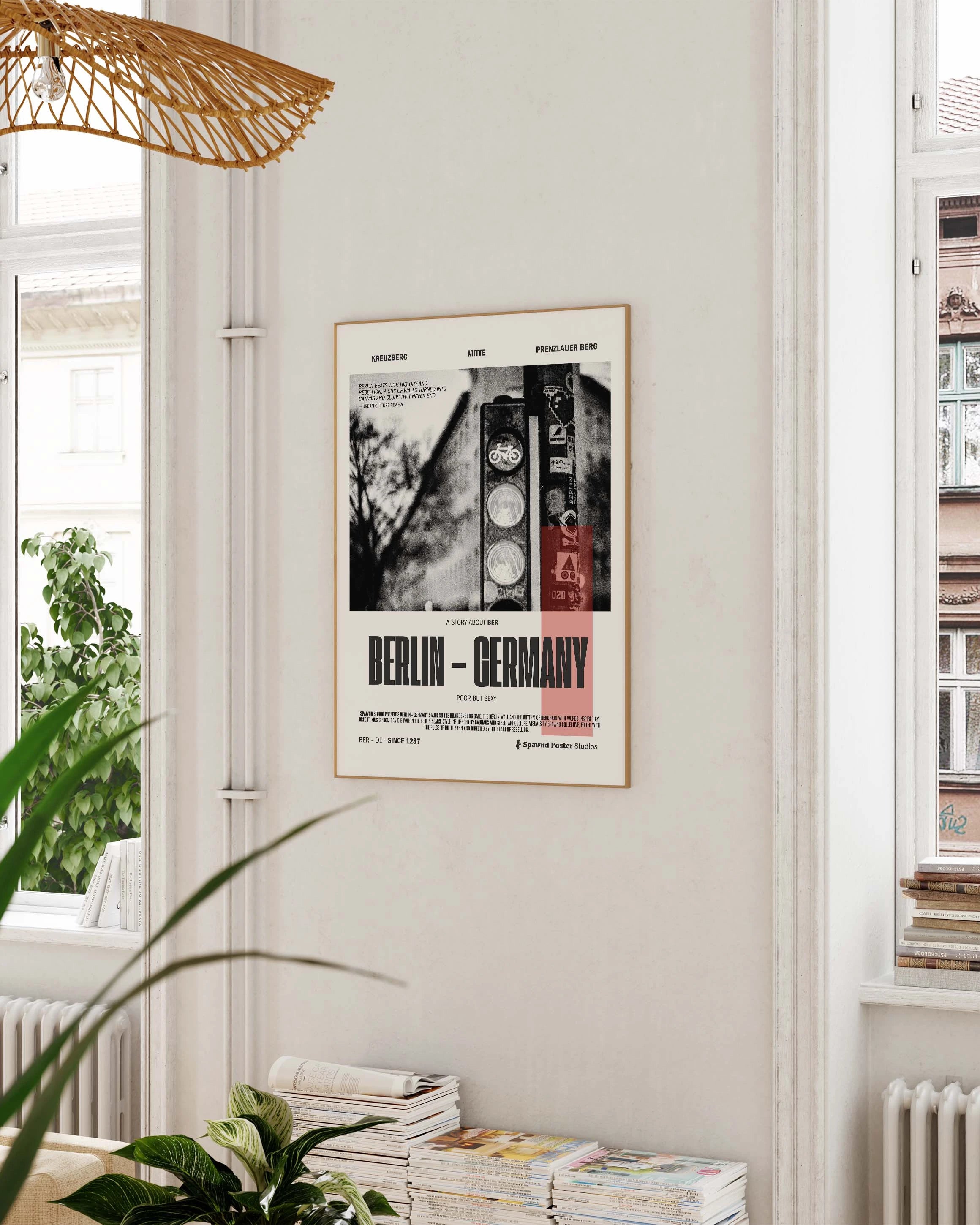 Berlin Poster – FineArt Wandbild, moderne Kunst & Fine Art Print von Spawnd, handgefertigt & Made in Germany