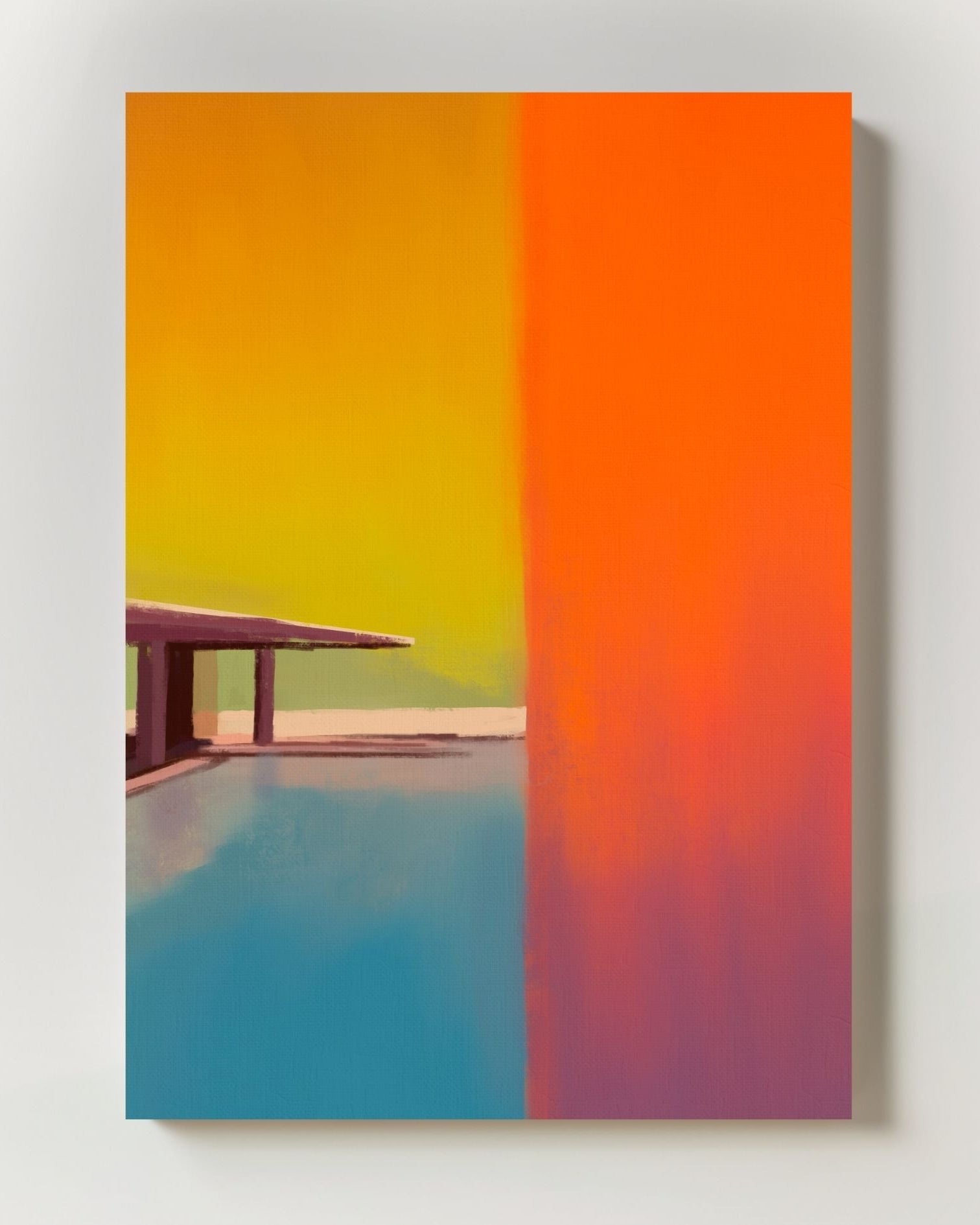 Beverly Hills Poster – FineArt Wandbild, moderne Kunst & Fine Art Print von Spawnd, handgefertigt & Made in Germany