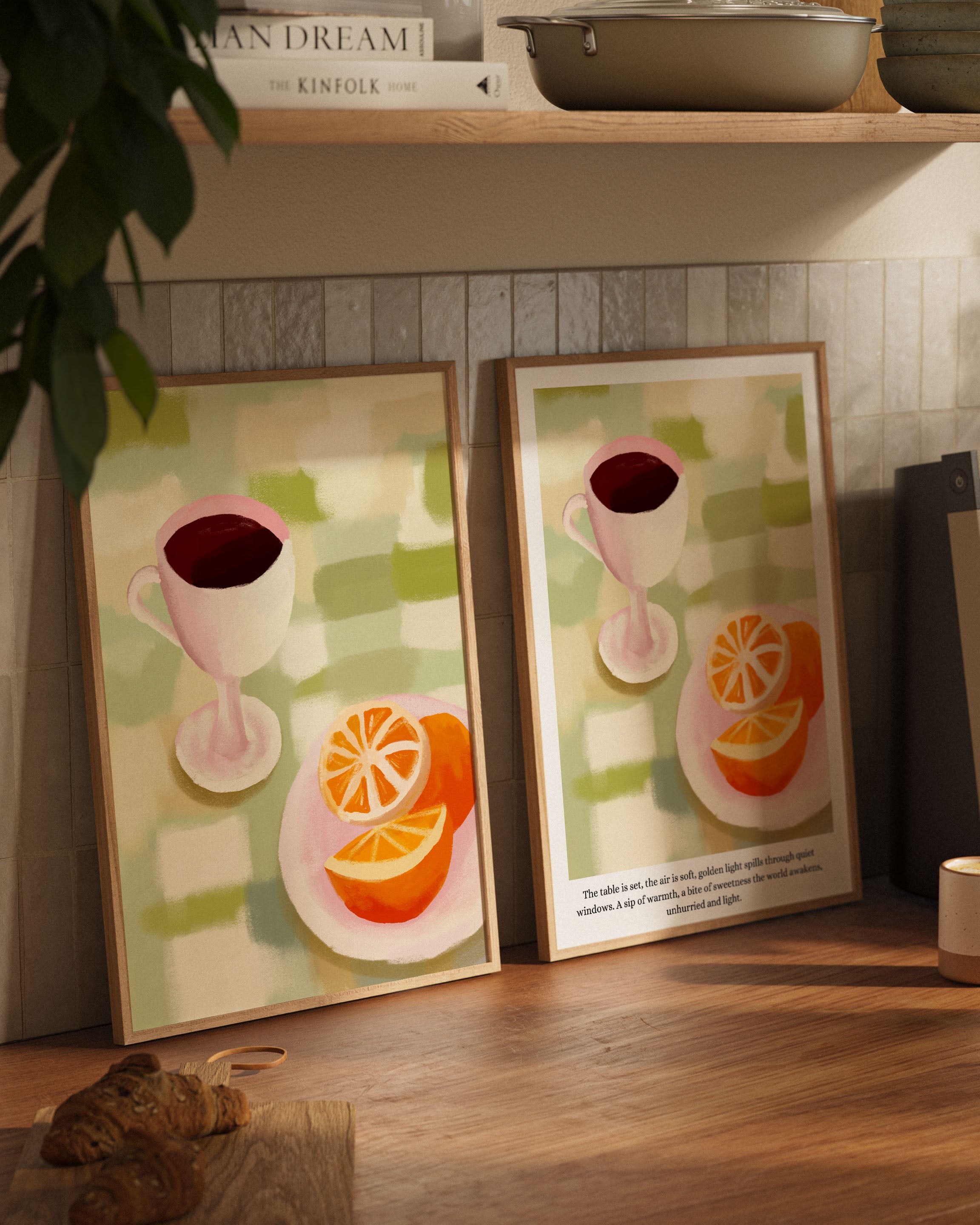 Breakfast Poster – FineArt Wandbild, moderne Kunst & Fine Art Print von Spawnd, handgefertigt & Made in Germany