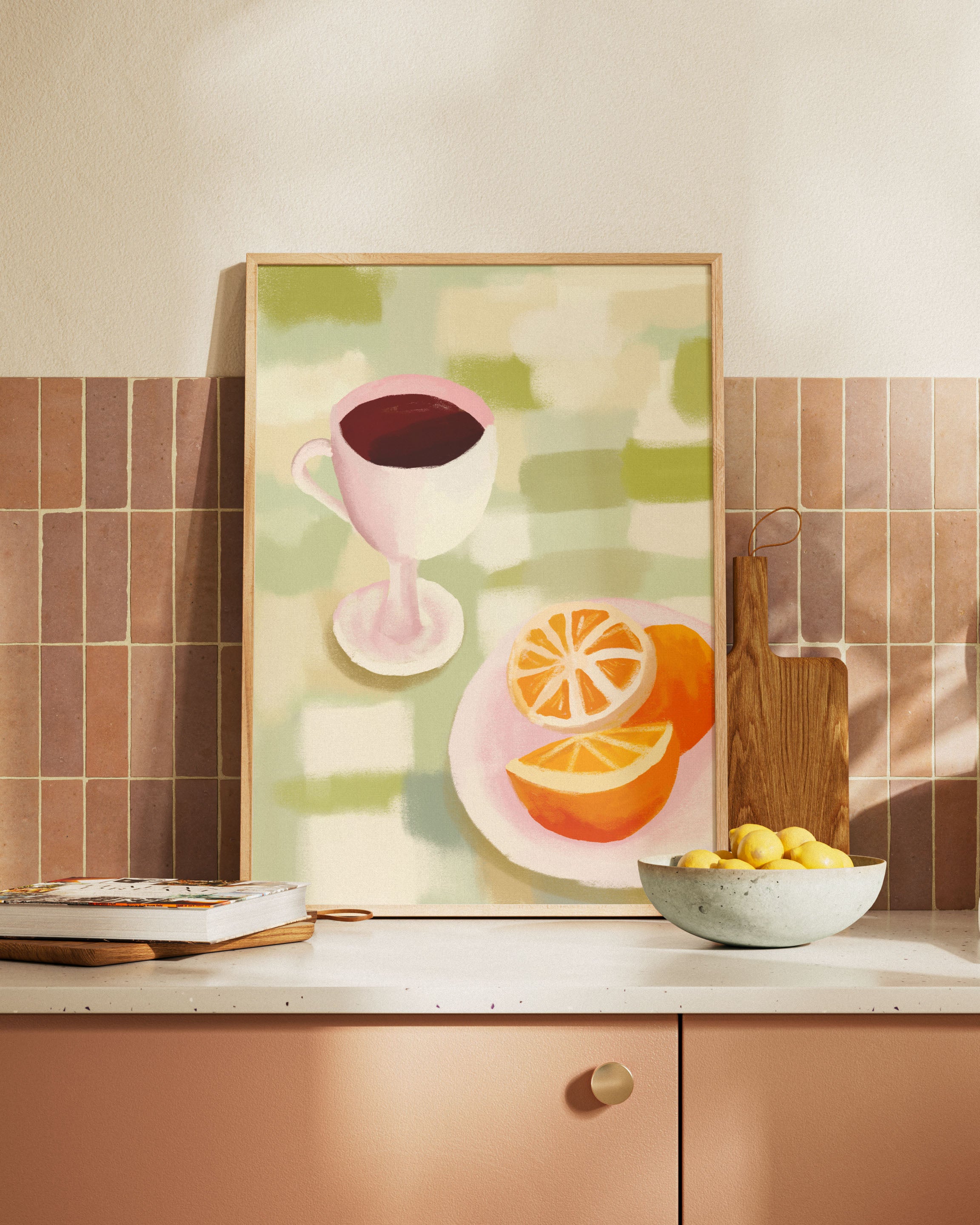 Breakfast Poster – FineArt Wandbild, moderne Kunst & Fine Art Print von Spawnd, handgefertigt & Made in Germany