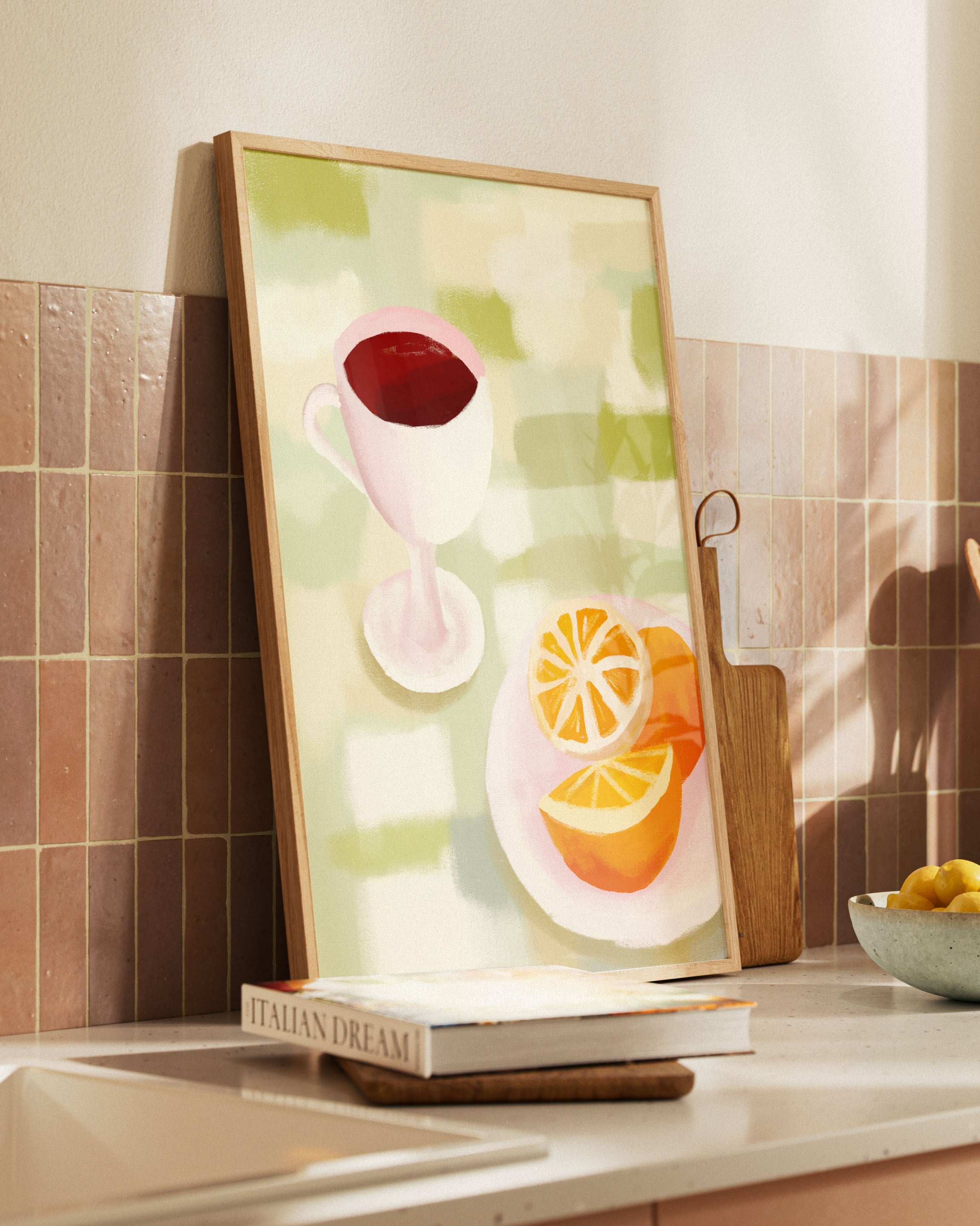 Breakfast Poster – FineArt Wandbild, moderne Kunst & Fine Art Print von Spawnd, handgefertigt & Made in Germany