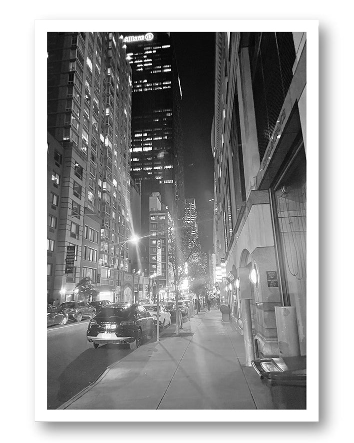 Bright night Poster – FineArt Wandbild, moderne Kunst & Fine Art Print von Spawnd, handgefertigt & Made in Germany