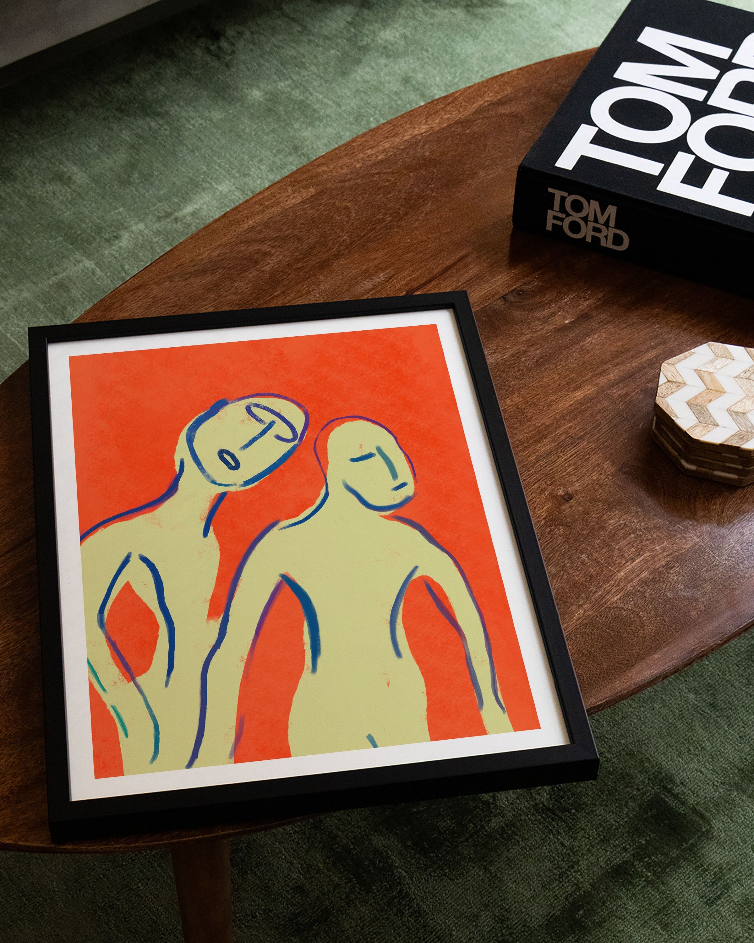 Together Poster – FineArt Wandbild, moderne Kunst & Fine Art Print von Spawnd, handgefertigt & Made in Germany