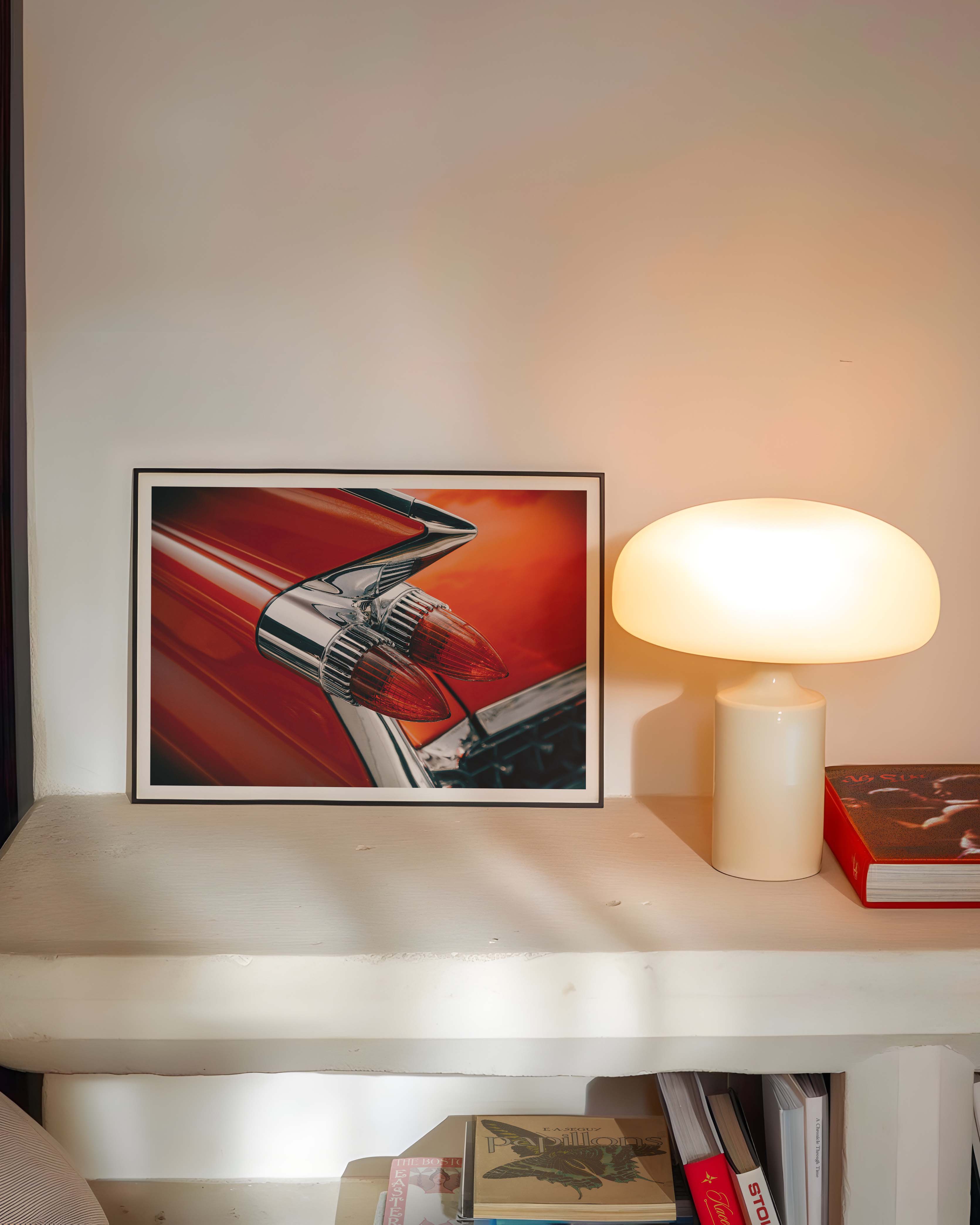 Bullet tail lights Poster – FineArt Wandbild, moderne Kunst & Fine Art Print von Spawnd, handgefertigt & Made in Germany