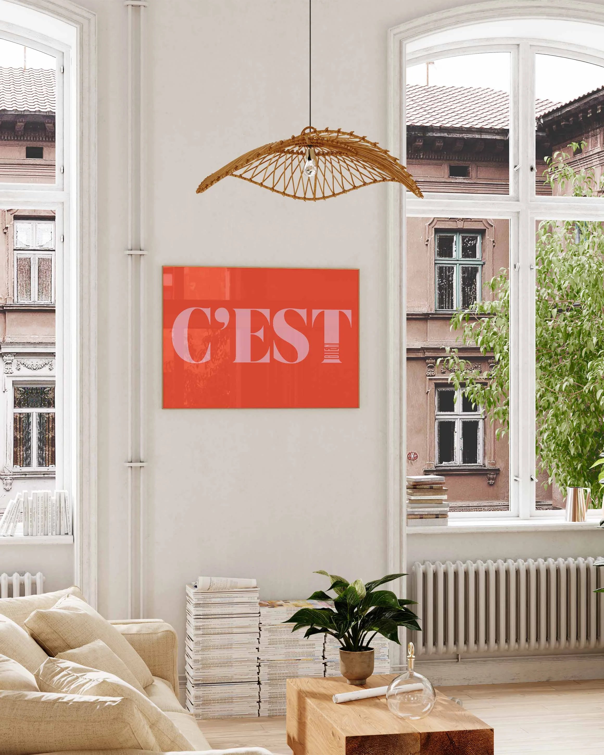 C'est bien Poster – FineArt Wandbild, moderne Kunst & Fine Art Print von Spawnd, handgefertigt & Made in Germany