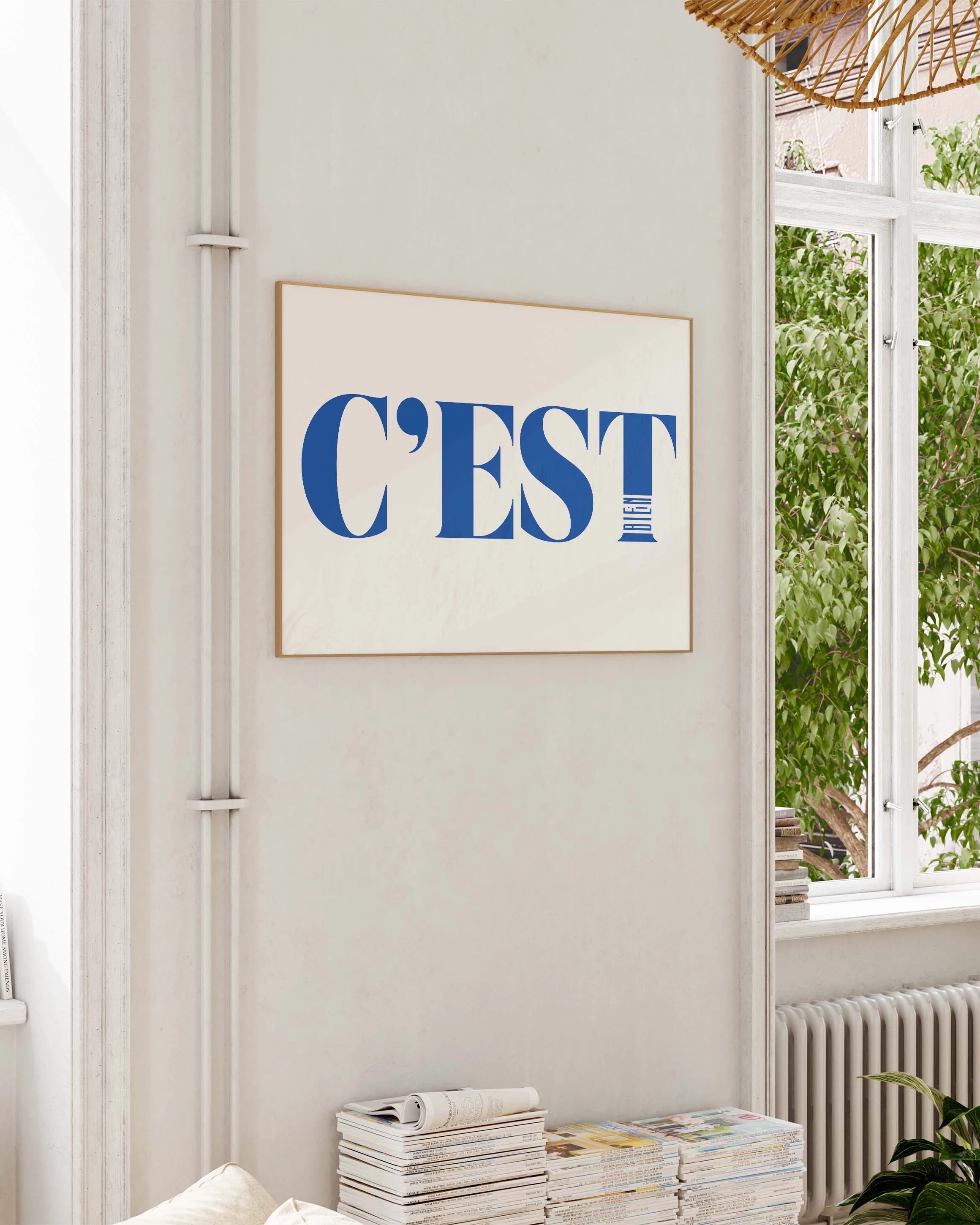 C'est bien Poster – FineArt Wandbild, moderne Kunst & Fine Art Print von Spawnd, handgefertigt & Made in Germany