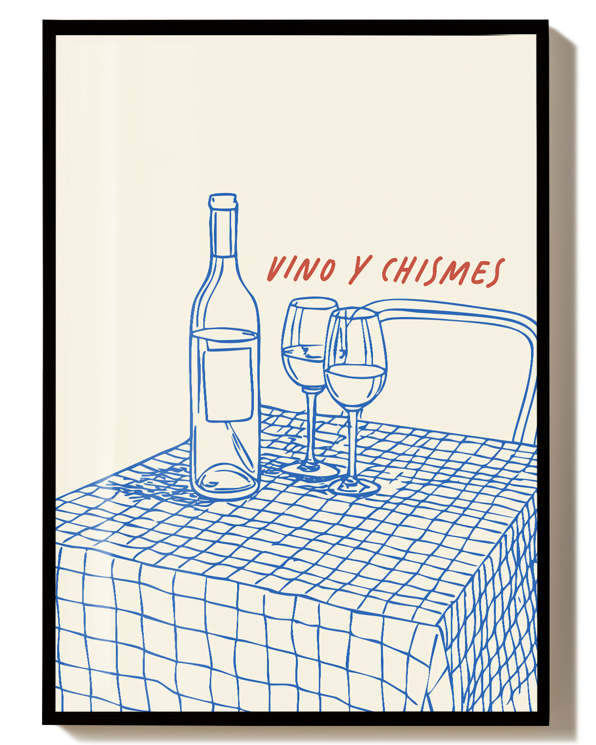 Café Poster Illustration modern – Cafe Corner Poster – FineArt Wandbild, moderne Kunst & Fine Art Print von Spawnd, handgefertigt & Made in Germany