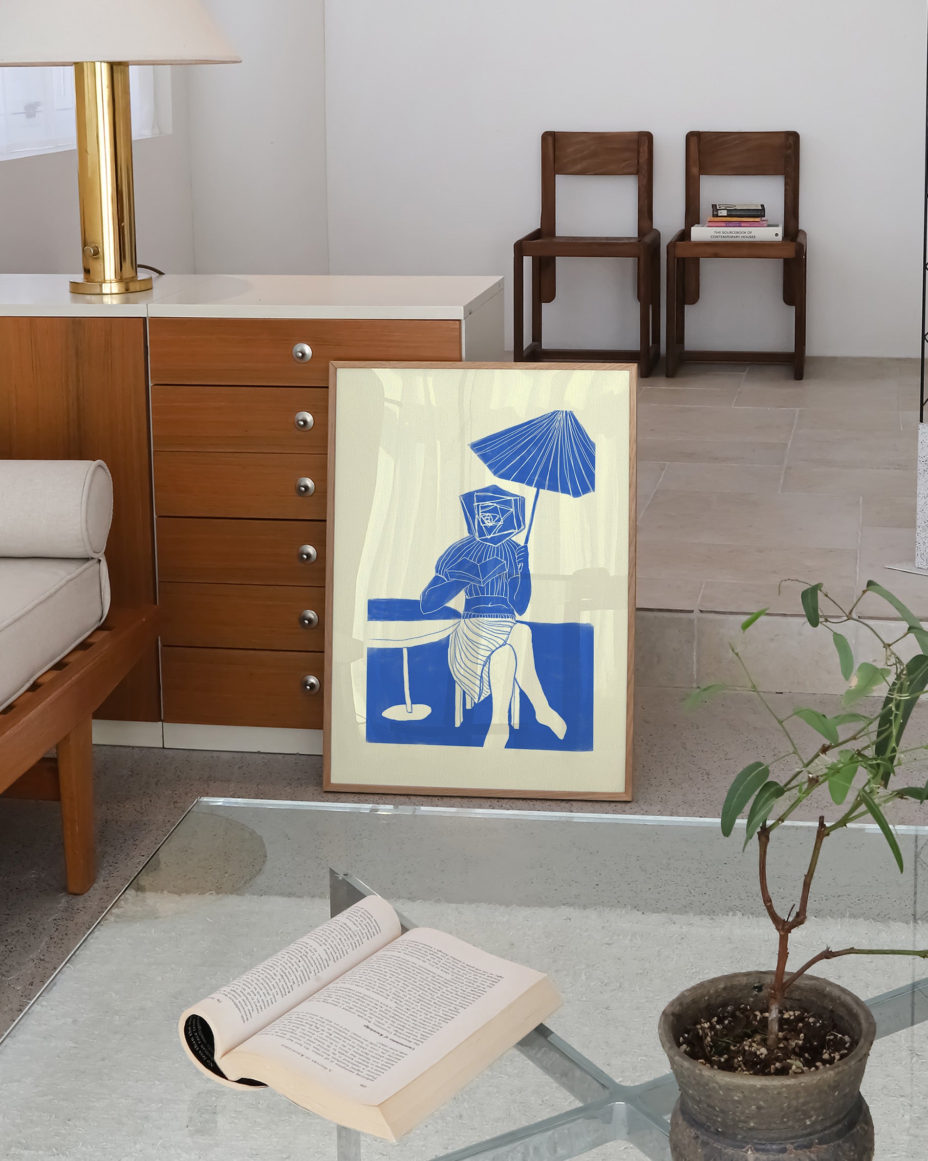 Café Poster – FineArt Wandbild, moderne Kunst & Fine Art Print von Spawnd, handgefertigt & Made in Germany