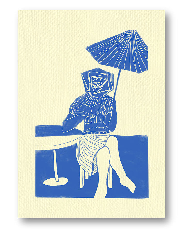 Café Poster – FineArt Wandbild, moderne Kunst & Fine Art Print von Spawnd, handgefertigt & Made in Germany