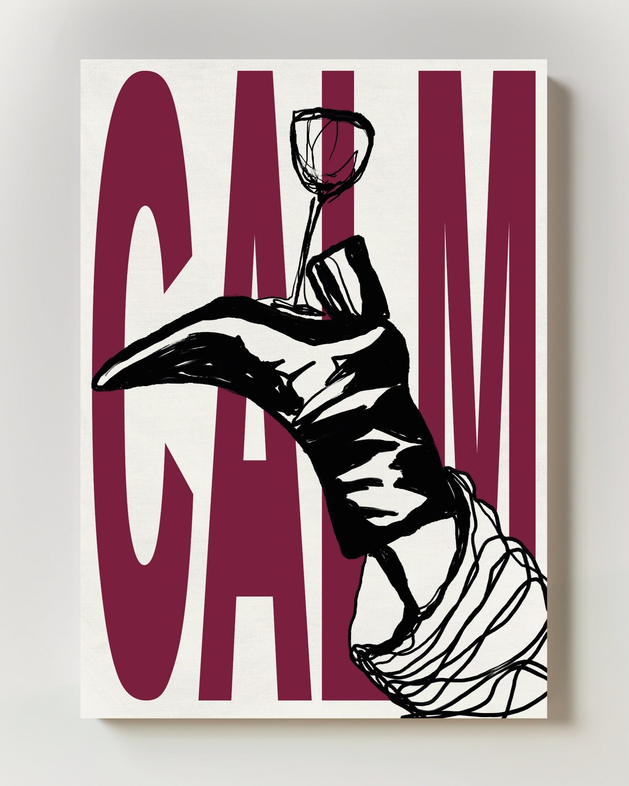 Calm Poster – FineArt Wandbild, moderne Kunst & Fine Art Print von Spawnd, handgefertigt & Made in Germany