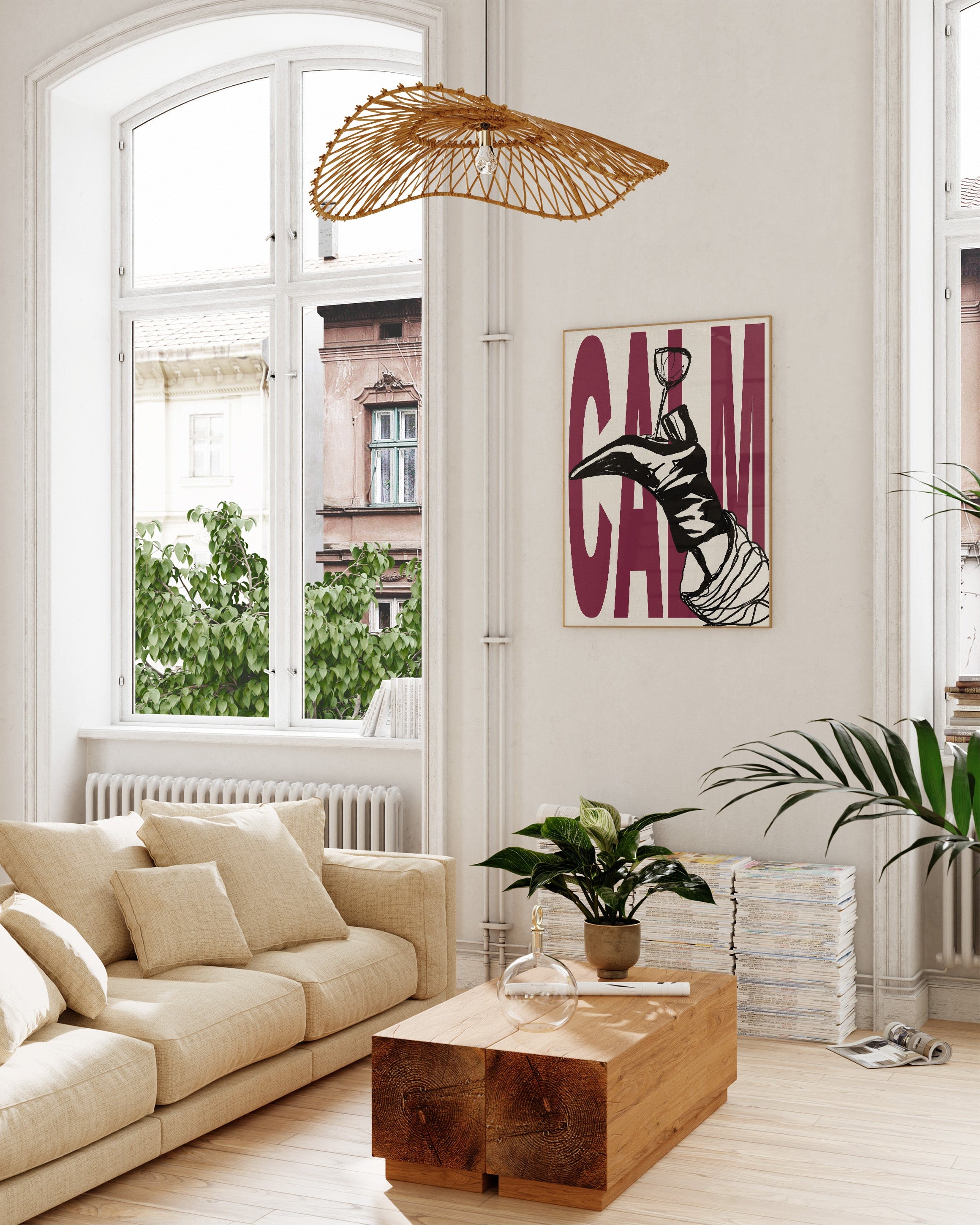 Calm Poster im Wohnzimmer – Fine Art Print – Spawnd