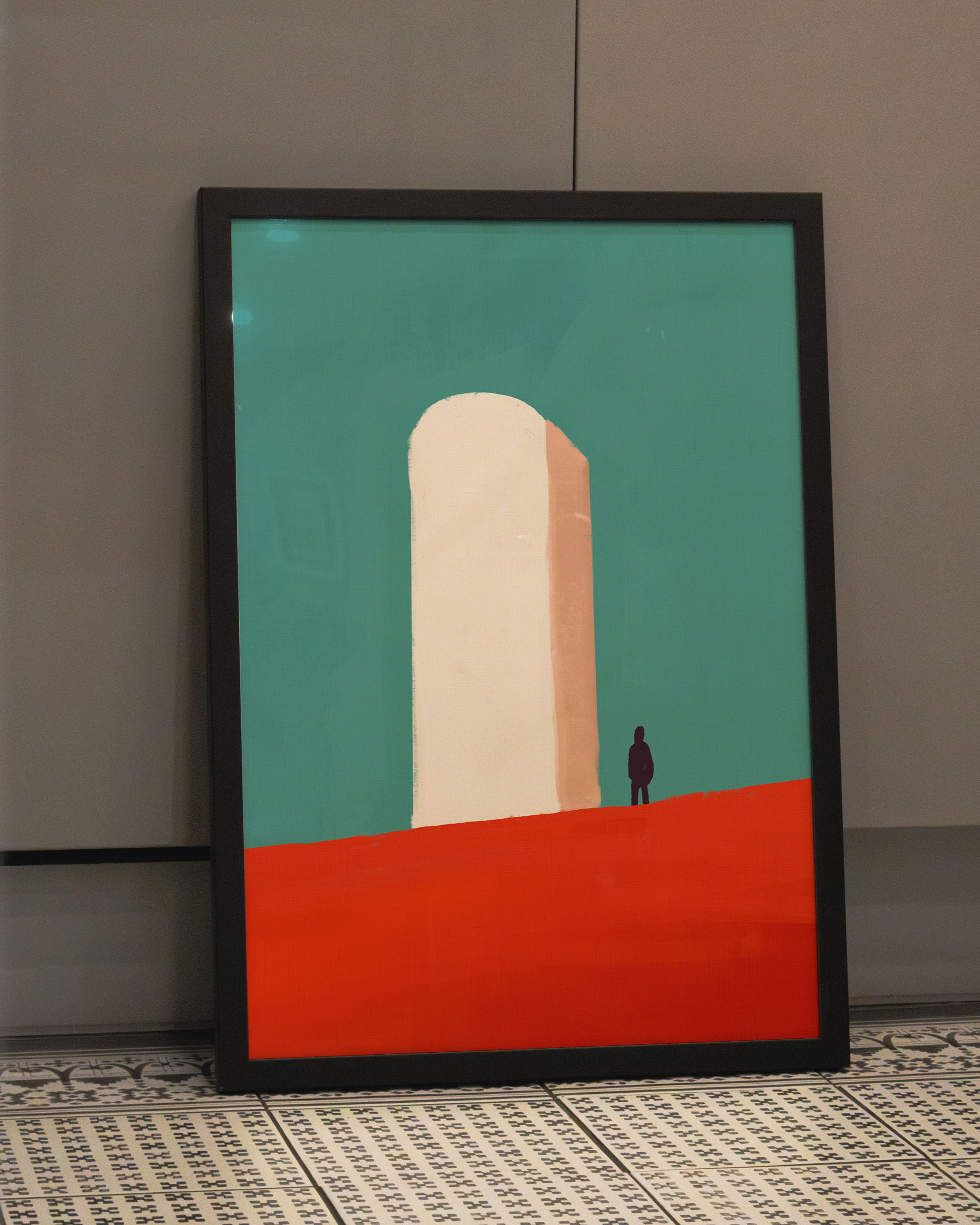 The Gate Without Name Poster – FineArt Wandbild, moderne Kunst & Fine Art Print von Spawnd, handgefertigt & Made in Germany