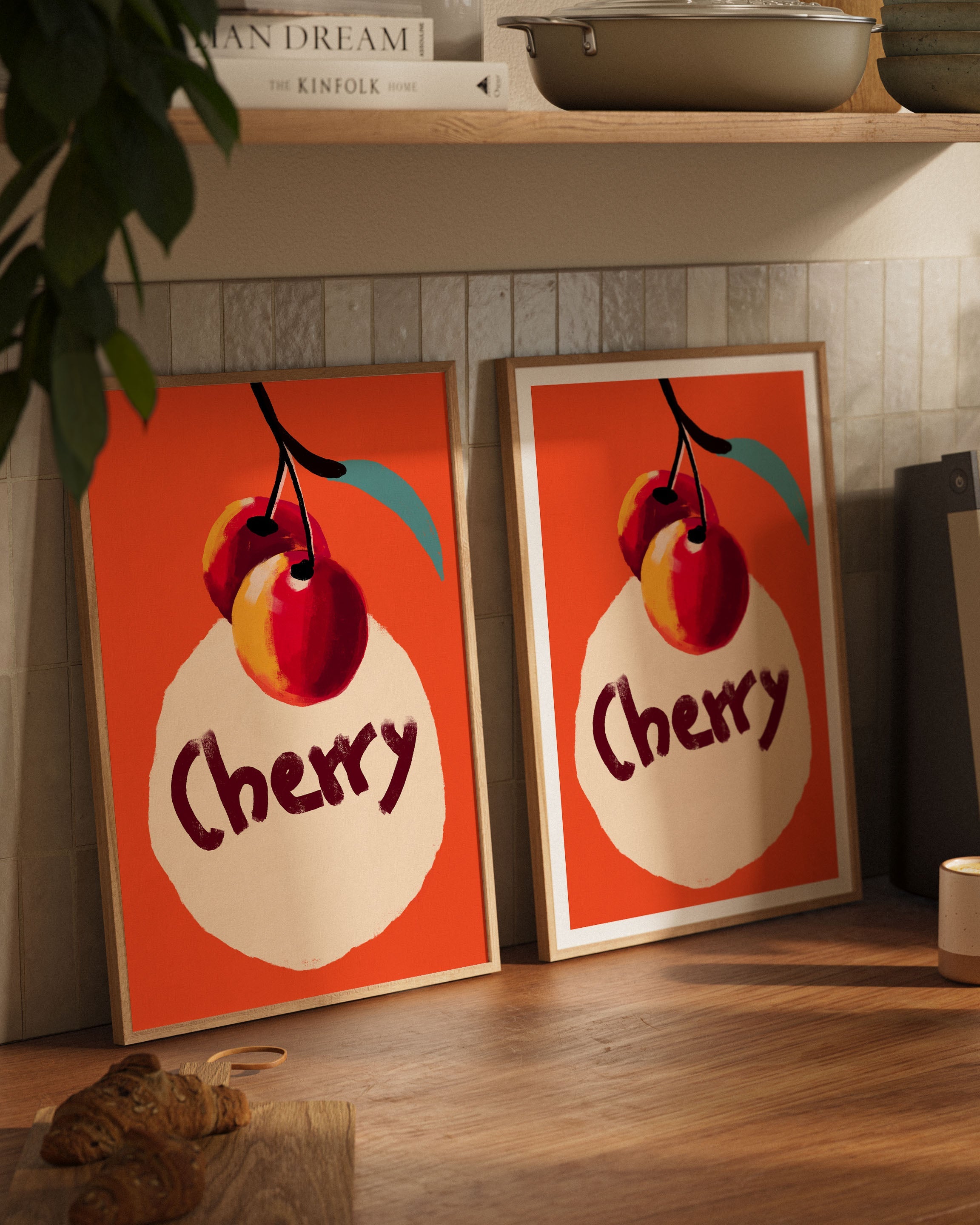 Cherry Poster – FineArt Wandbild, moderne Kunst & Fine Art Print von Spawnd, handgefertigt & Made in Germany