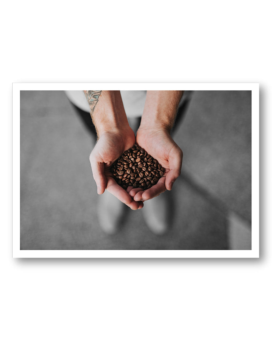 Coffee time Poster – FineArt Wandbild, moderne Kunst & Fine Art Print von Spawnd, handgefertigt & Made in Germany