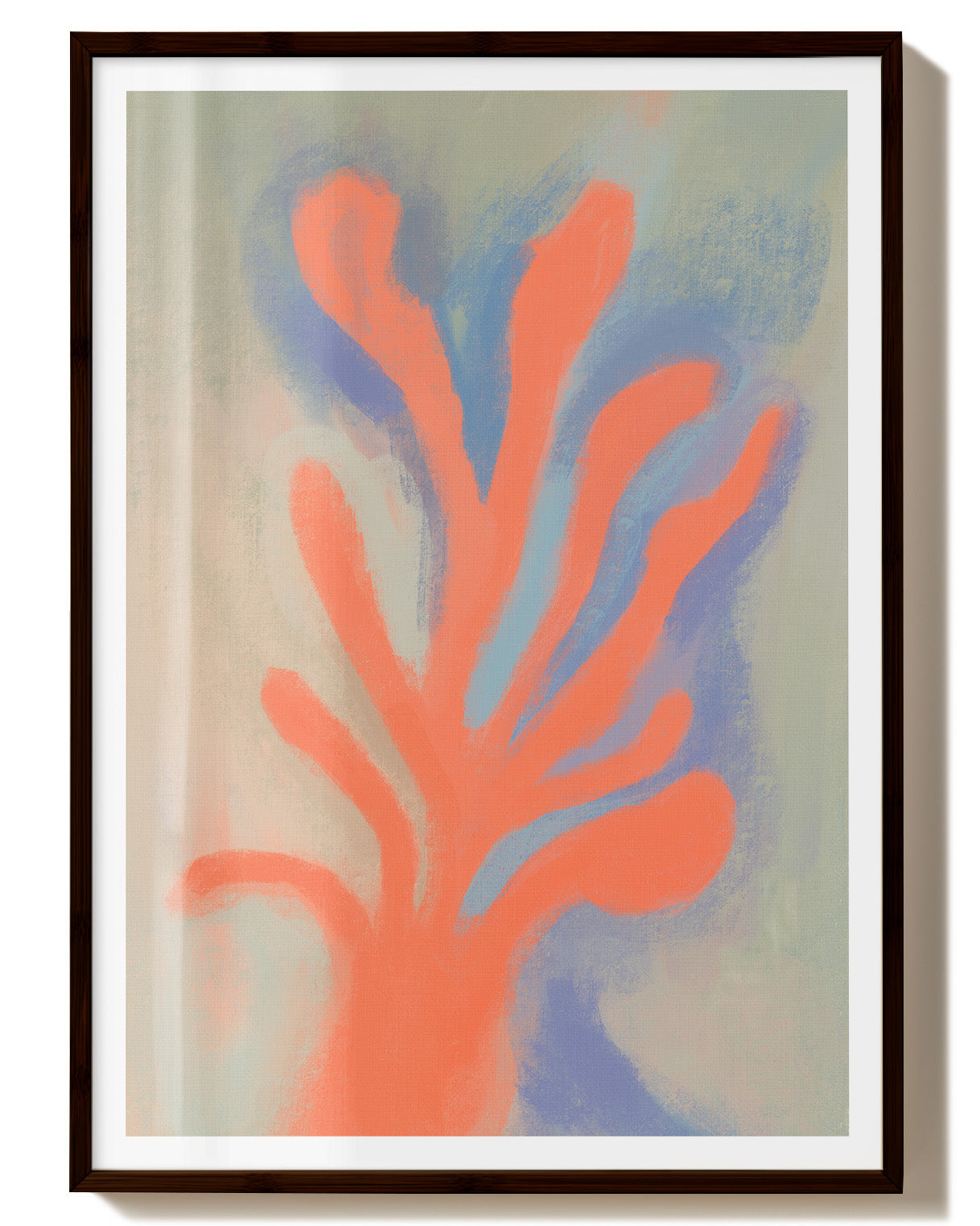 Coral Thought Poster – FineArt Wandbild, moderne Kunst & Fine Art Print von Spawnd, handgefertigt & Made in Germany