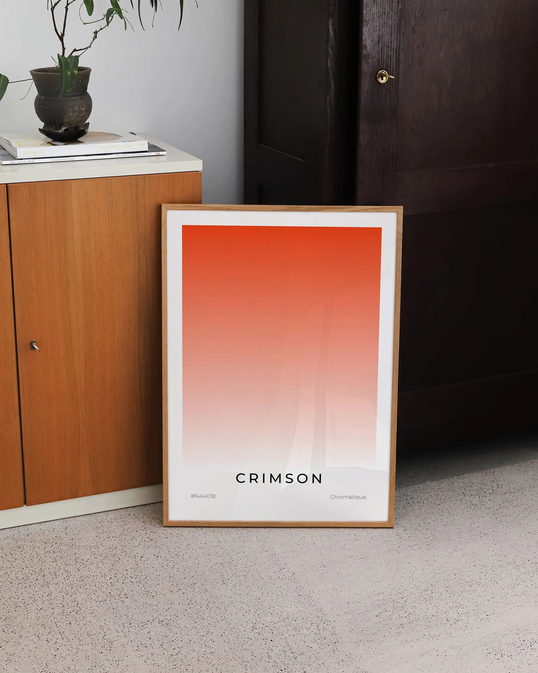 Crimson Poster – FineArt Wandbild, moderne Kunst & Fine Art Print von Spawnd, handgefertigt & Made in Germany