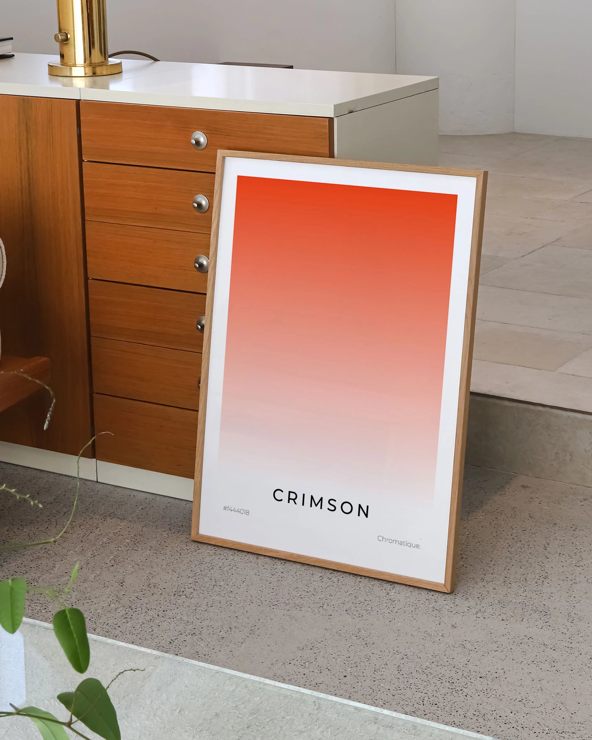 Crimson Poster – FineArt Wandbild, moderne Kunst & Fine Art Print von Spawnd, handgefertigt & Made in Germany