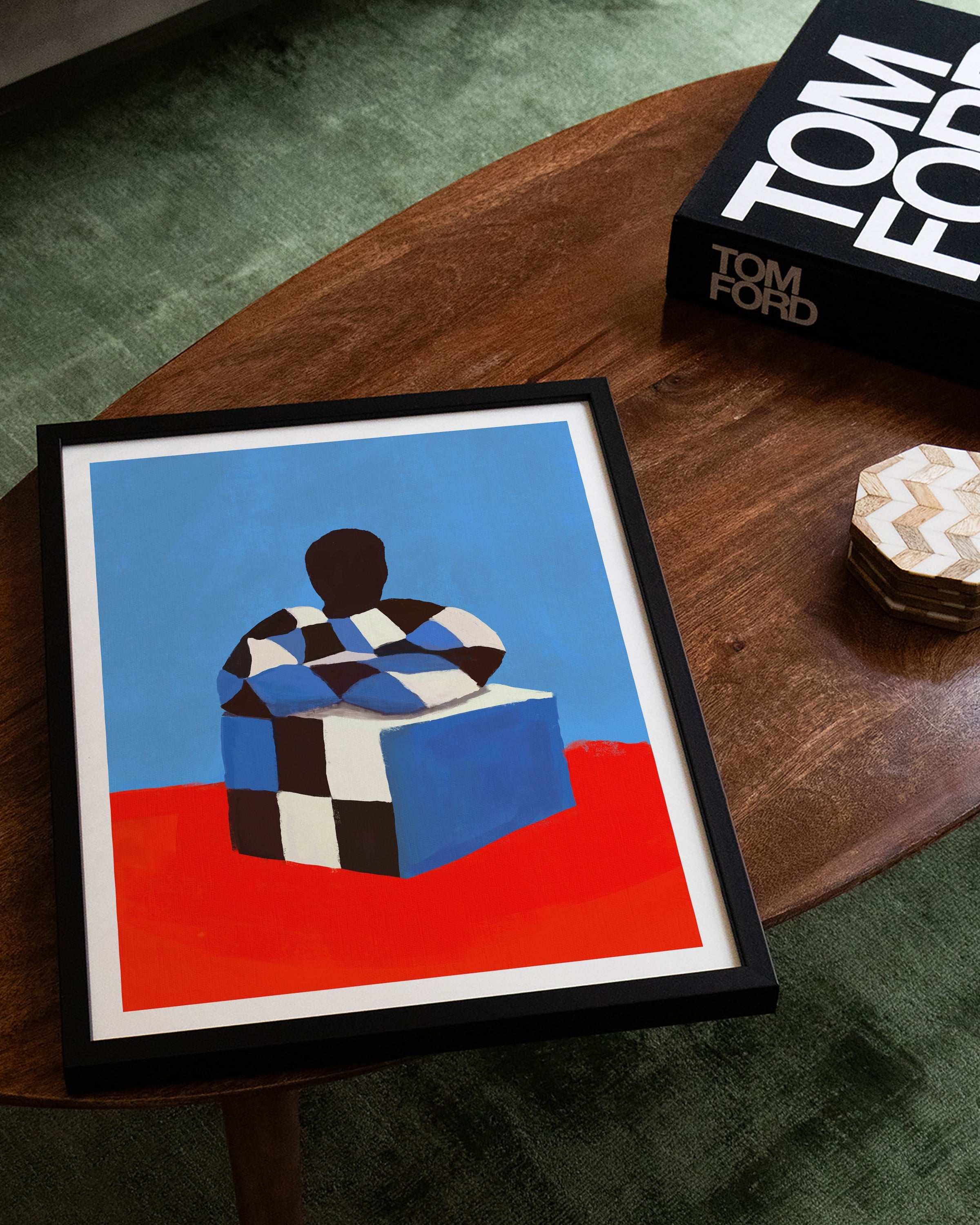 Cubed Self Poster – FineArt Wandbild, moderne Kunst & Fine Art Print von Spawnd, handgefertigt & Made in Germany