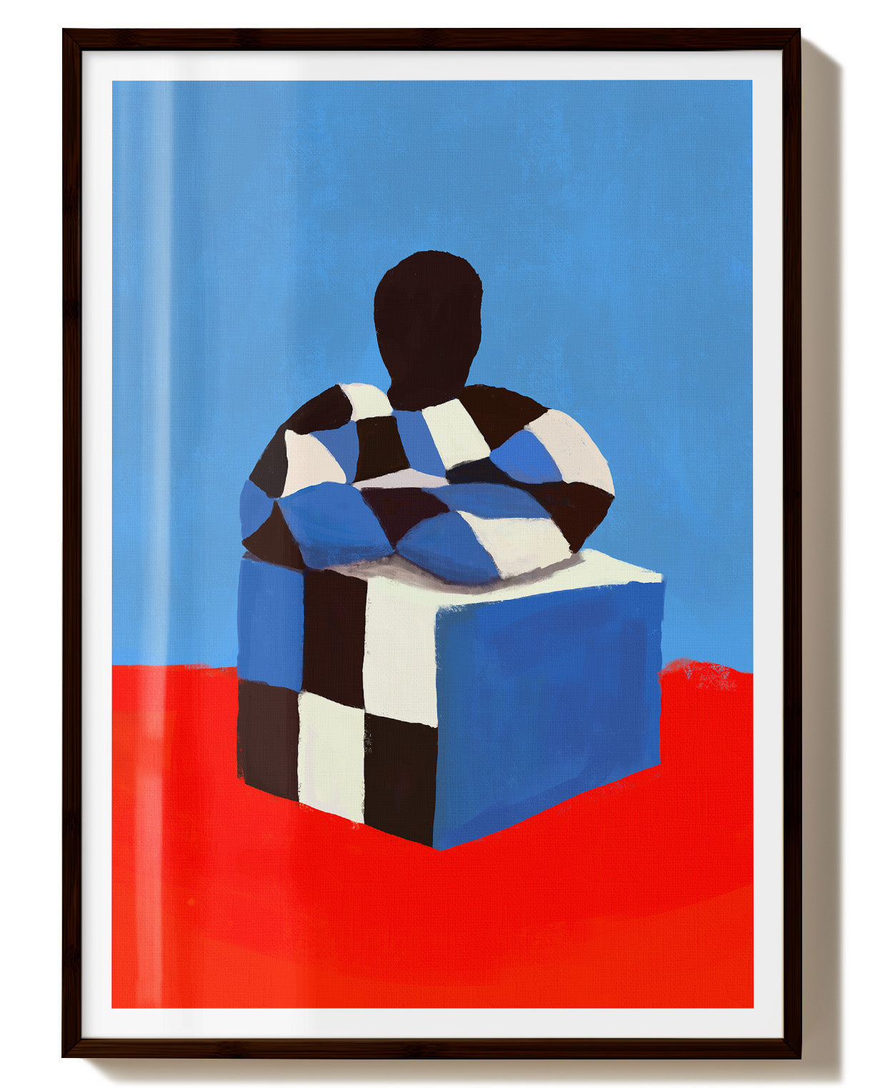 Cubed Self Poster – FineArt Wandbild, moderne Kunst & Fine Art Print von Spawnd, handgefertigt & Made in Germany