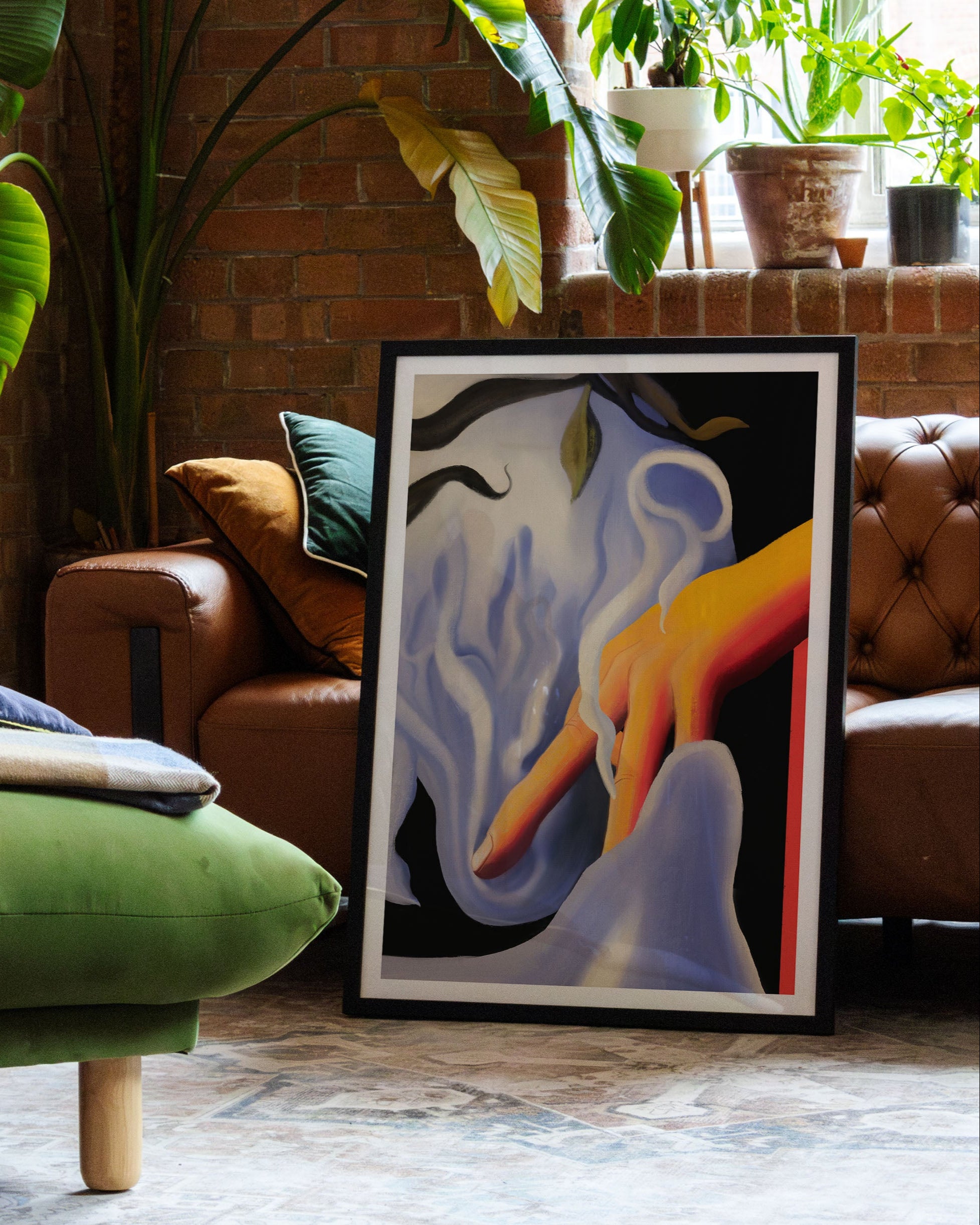 Touch of Smoke Poster – FineArt Wandbild, moderne Kunst & Fine Art Print von Spawnd, handgefertigt & Made in Germany