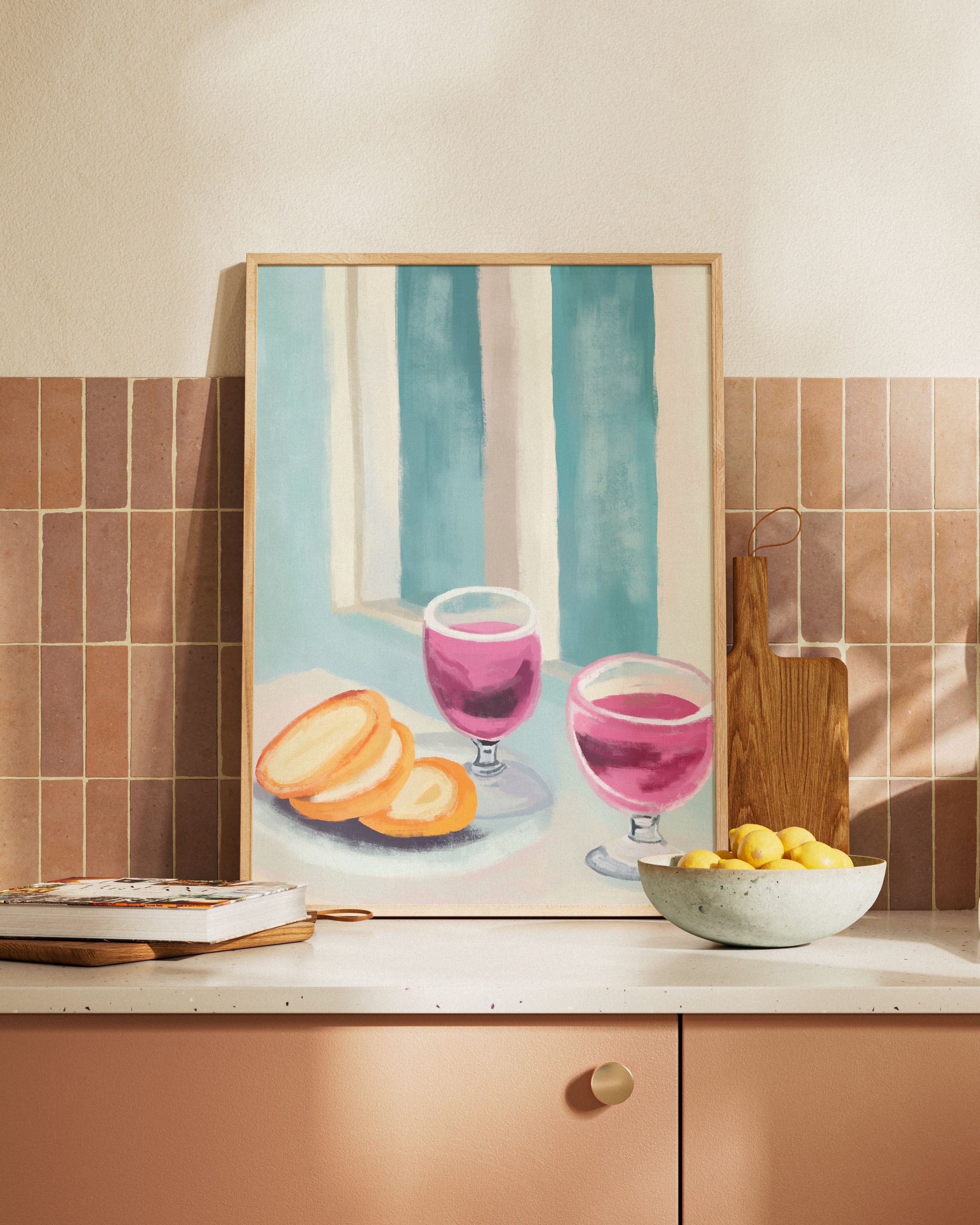 Des Pâtisseries Poster – FineArt Wandbild, moderne Kunst & Fine Art Print von Spawnd, handgefertigt & Made in Germany