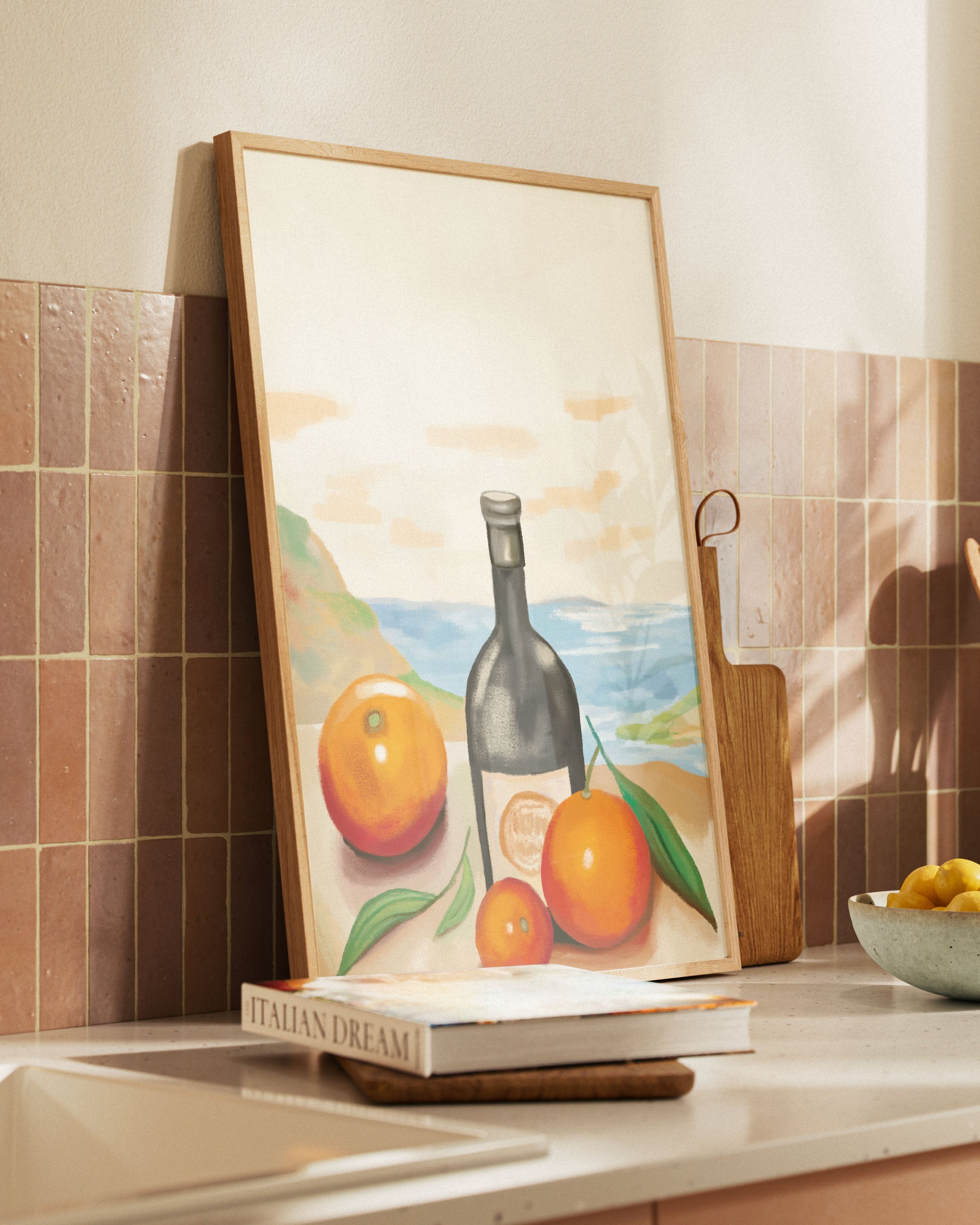 Pomodori al Sole Poster – FineArt Wandbild, moderne Kunst & Fine Art Print von Spawnd, handgefertigt & Made in Germany