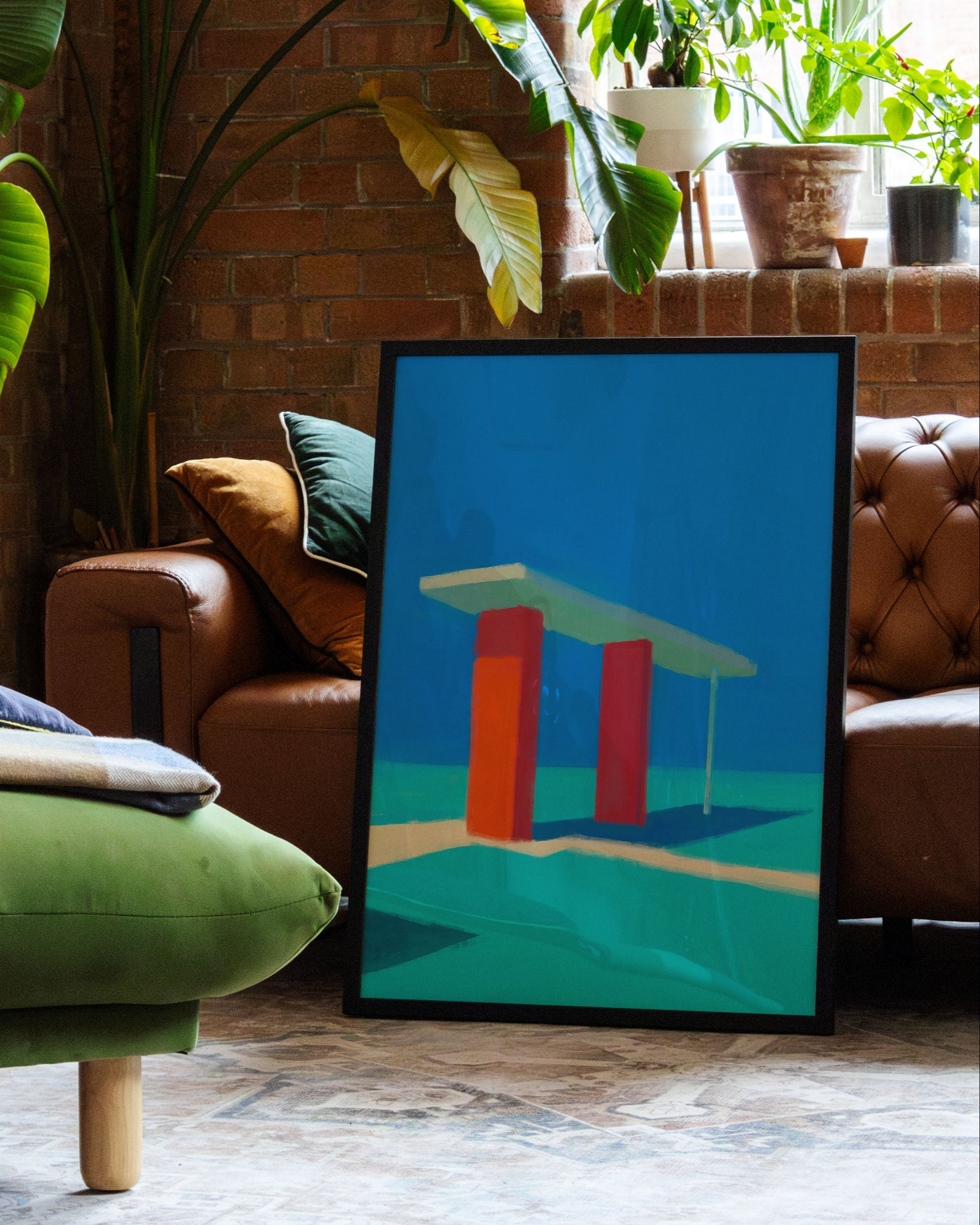 Gasstation Poster – FineArt Wandbild, moderne Kunst & Fine Art Print von Spawnd, handgefertigt & Made in Germany