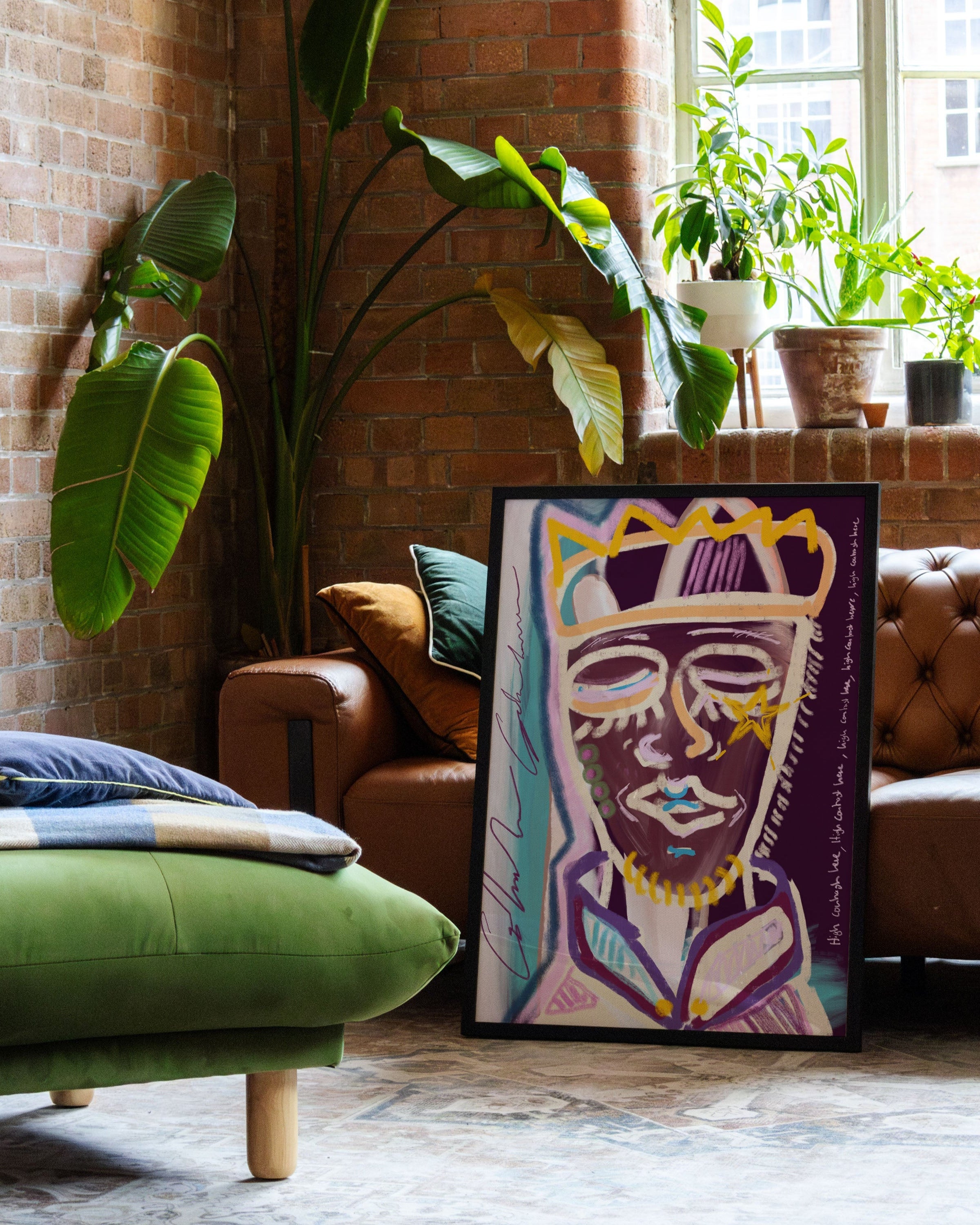 Digital crown Poster – FineArt Wandbild, moderne Kunst & Fine Art Print von Spawnd, handgefertigt & Made in Germany