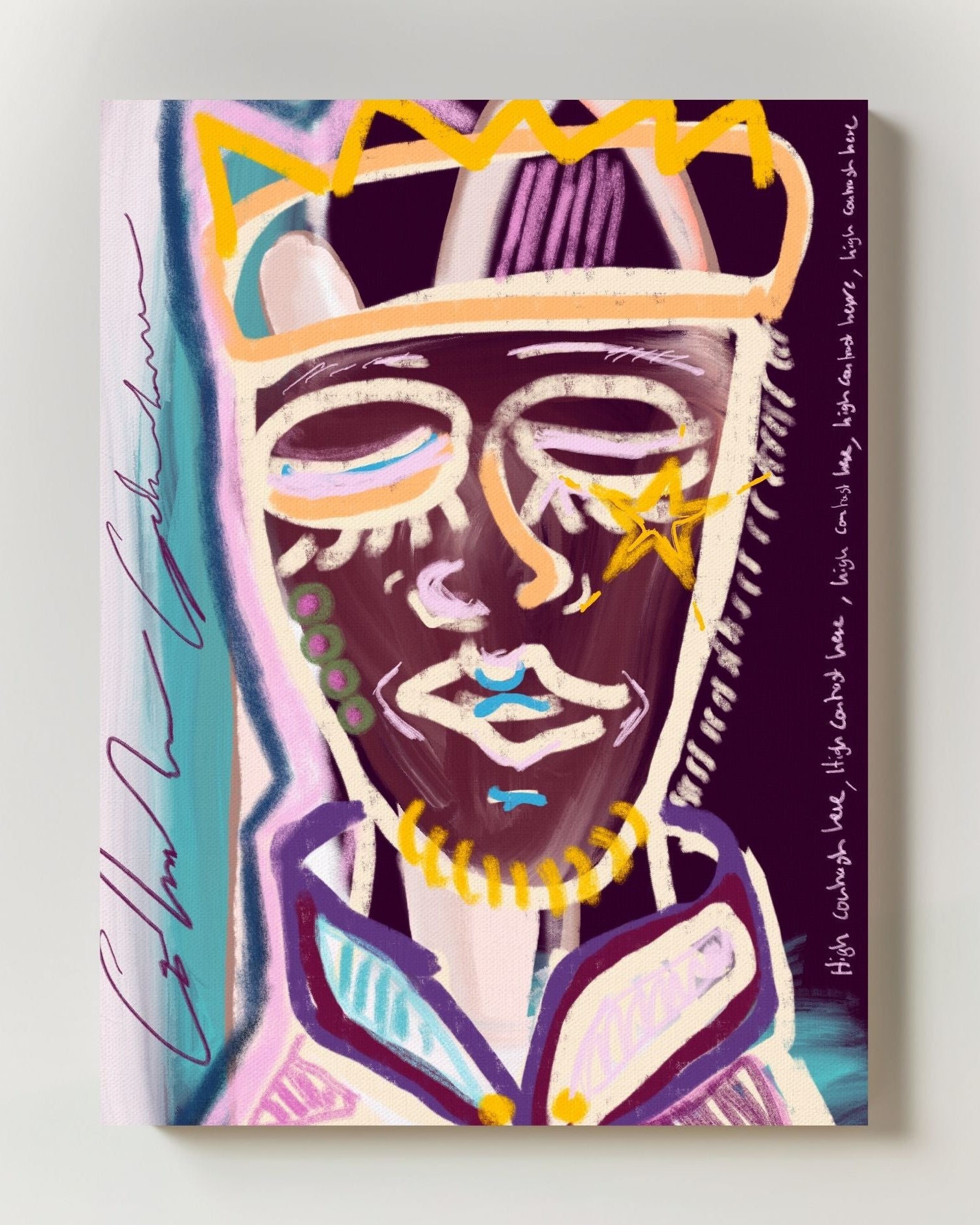 Digital crown Poster – FineArt Wandbild, moderne Kunst & Fine Art Print von Spawnd, handgefertigt & Made in Germany